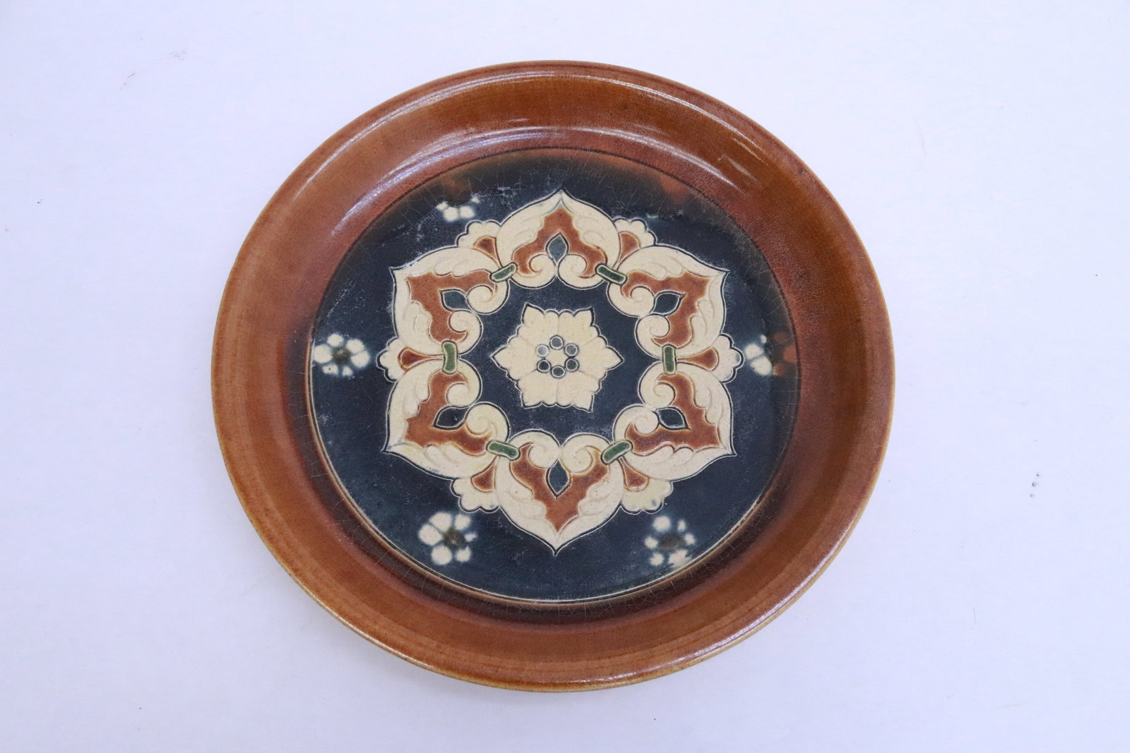 A sancai earthenware plate (1 of 4)