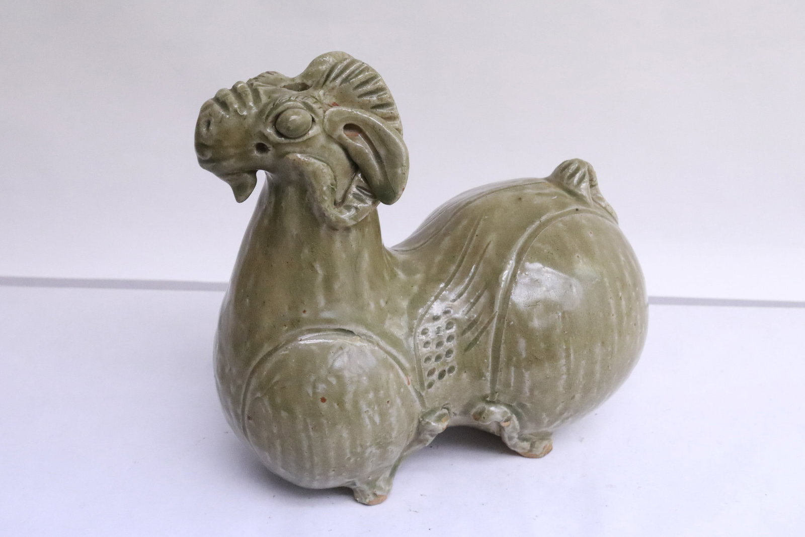Celadon table article in the form of ram (1 of 5)