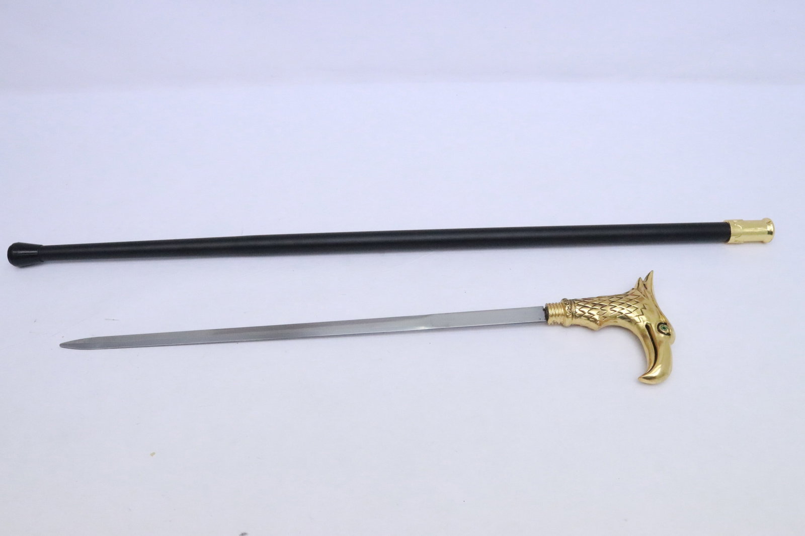 A cane sword: A cane sword, 35.1"L