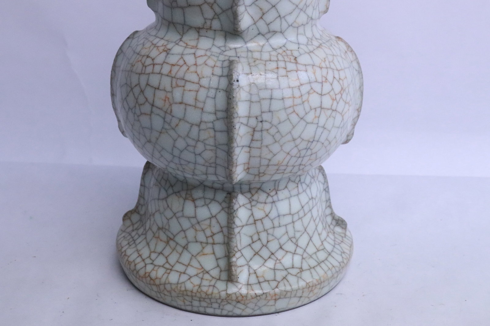 Large crackleware vase - 2