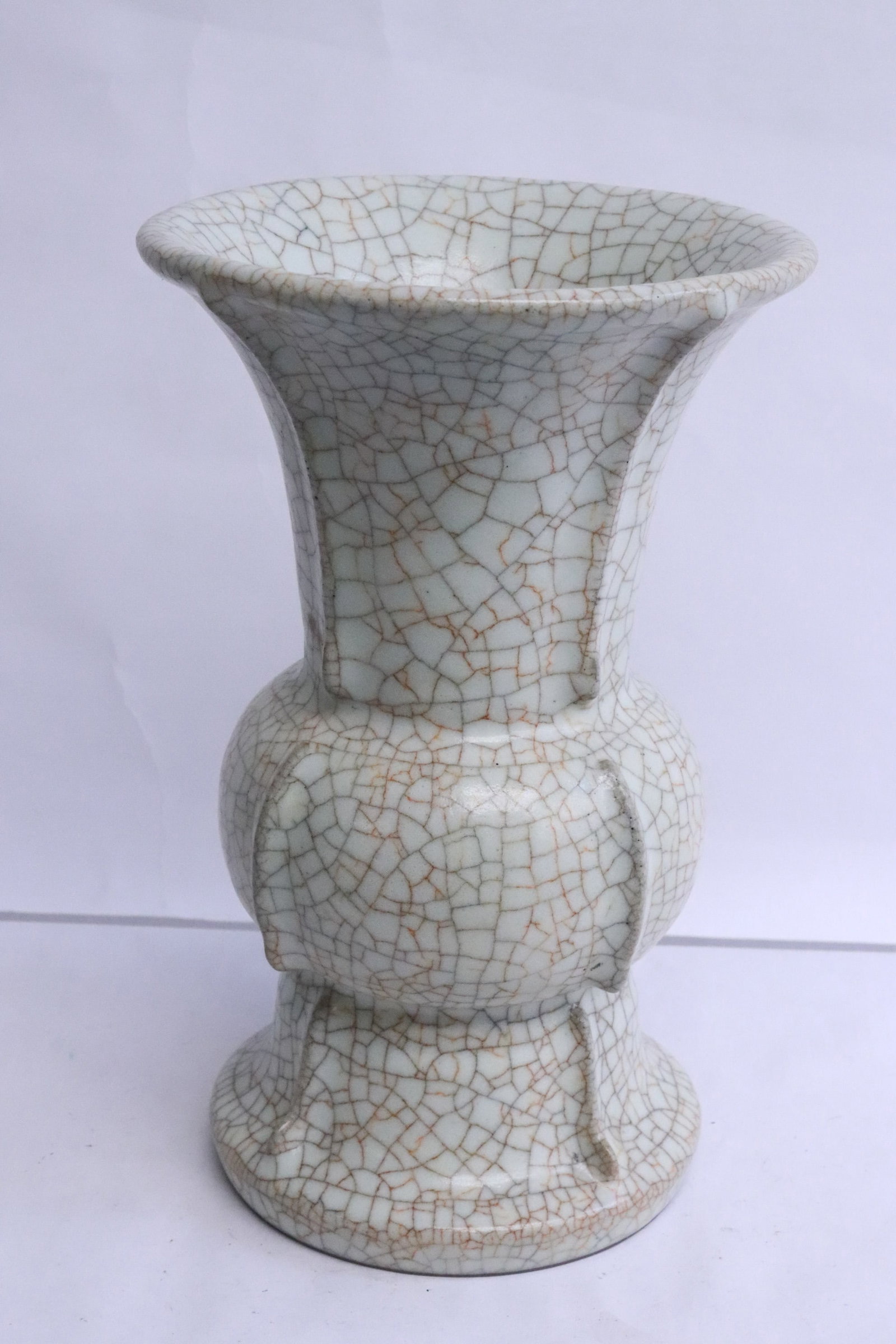 Large crackleware vase - 5