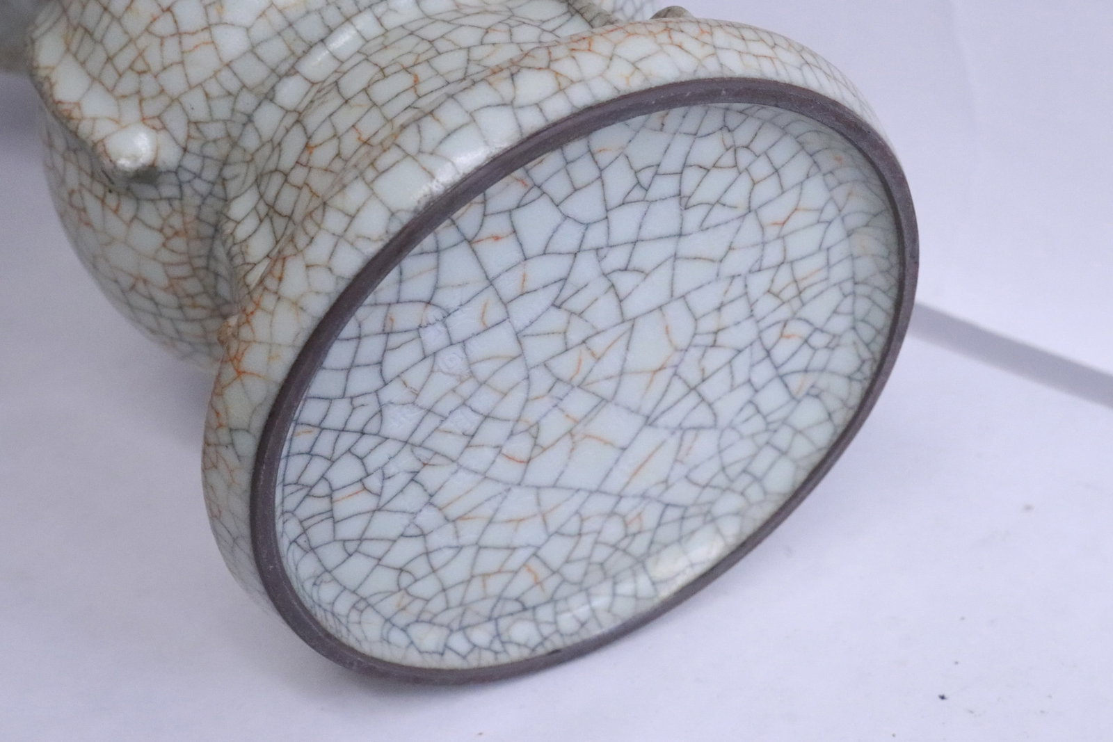 Large crackleware vase - 6