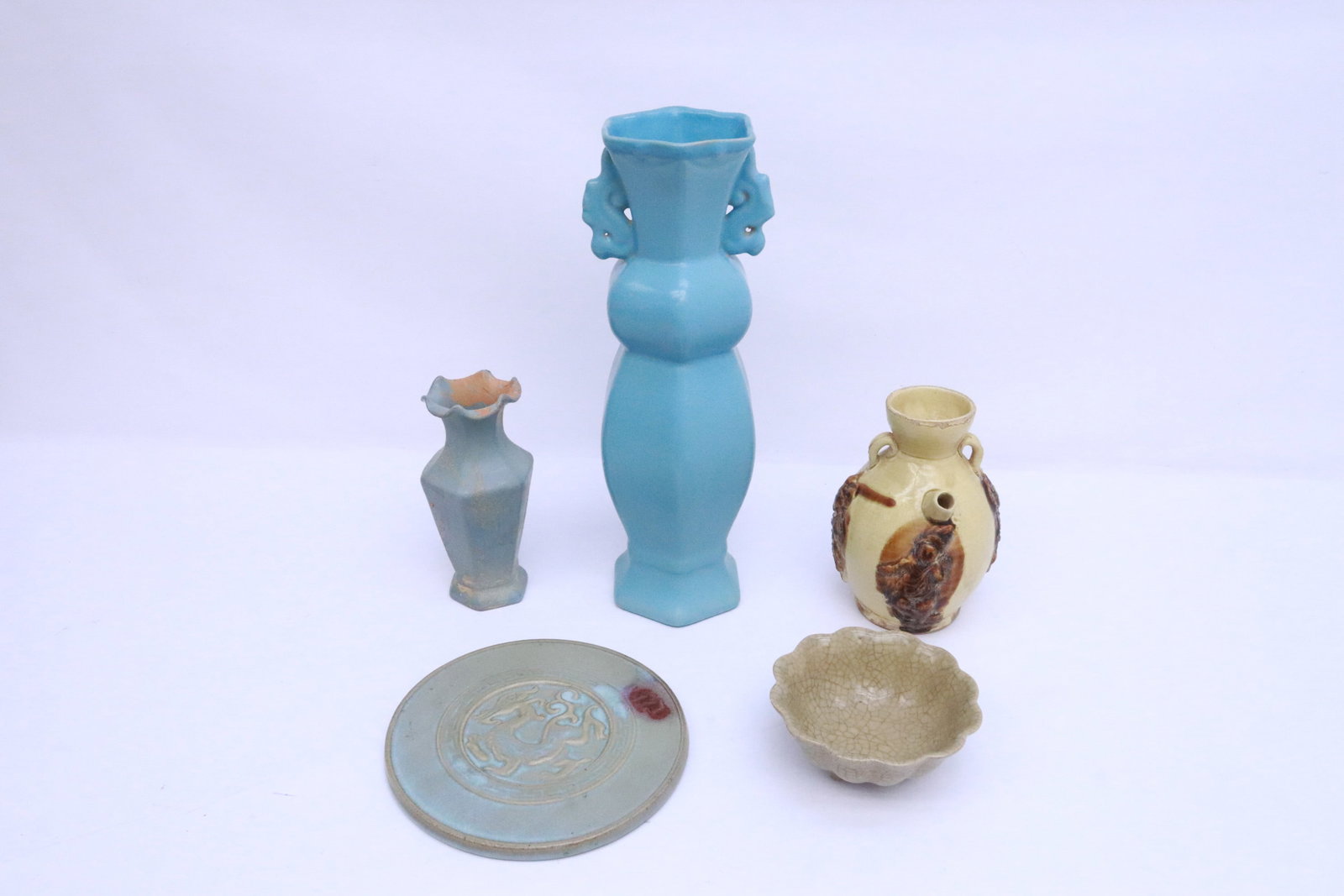 5 pieces porcelain/ earthenware (1 of 8)