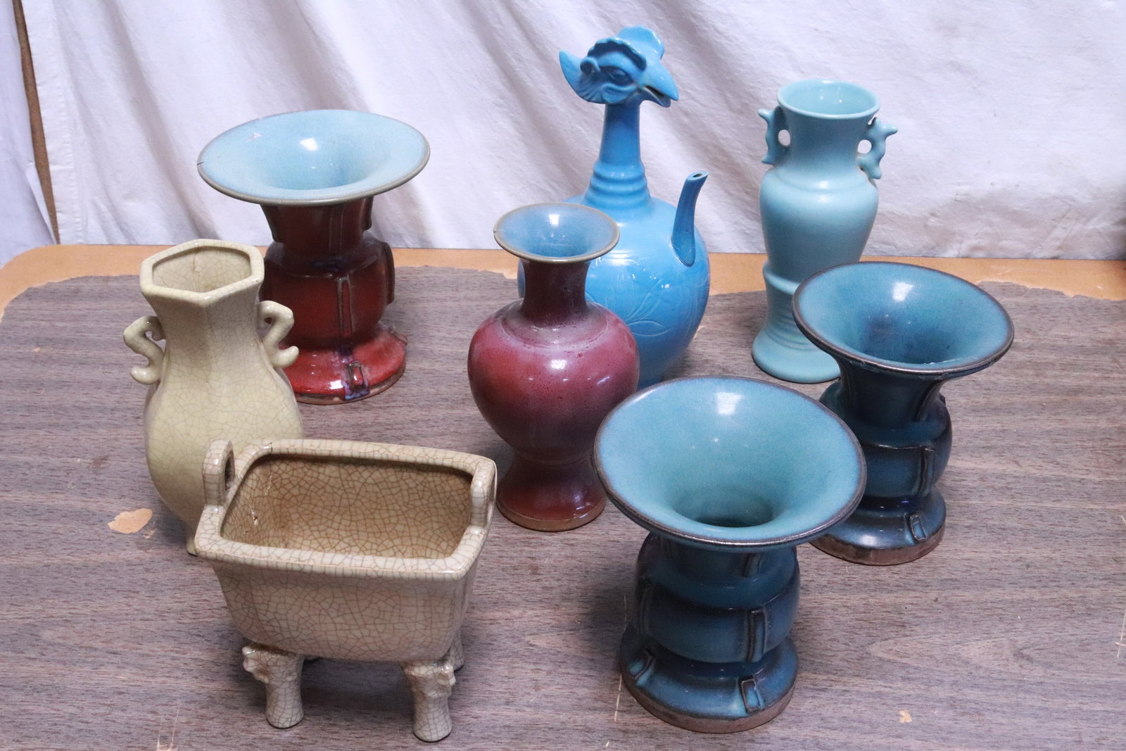 Lot of misc. porcelain, damages: Lot of misc. porcelain, damages, 7"x6.3"x4.4" - 11.4"x7"x6"