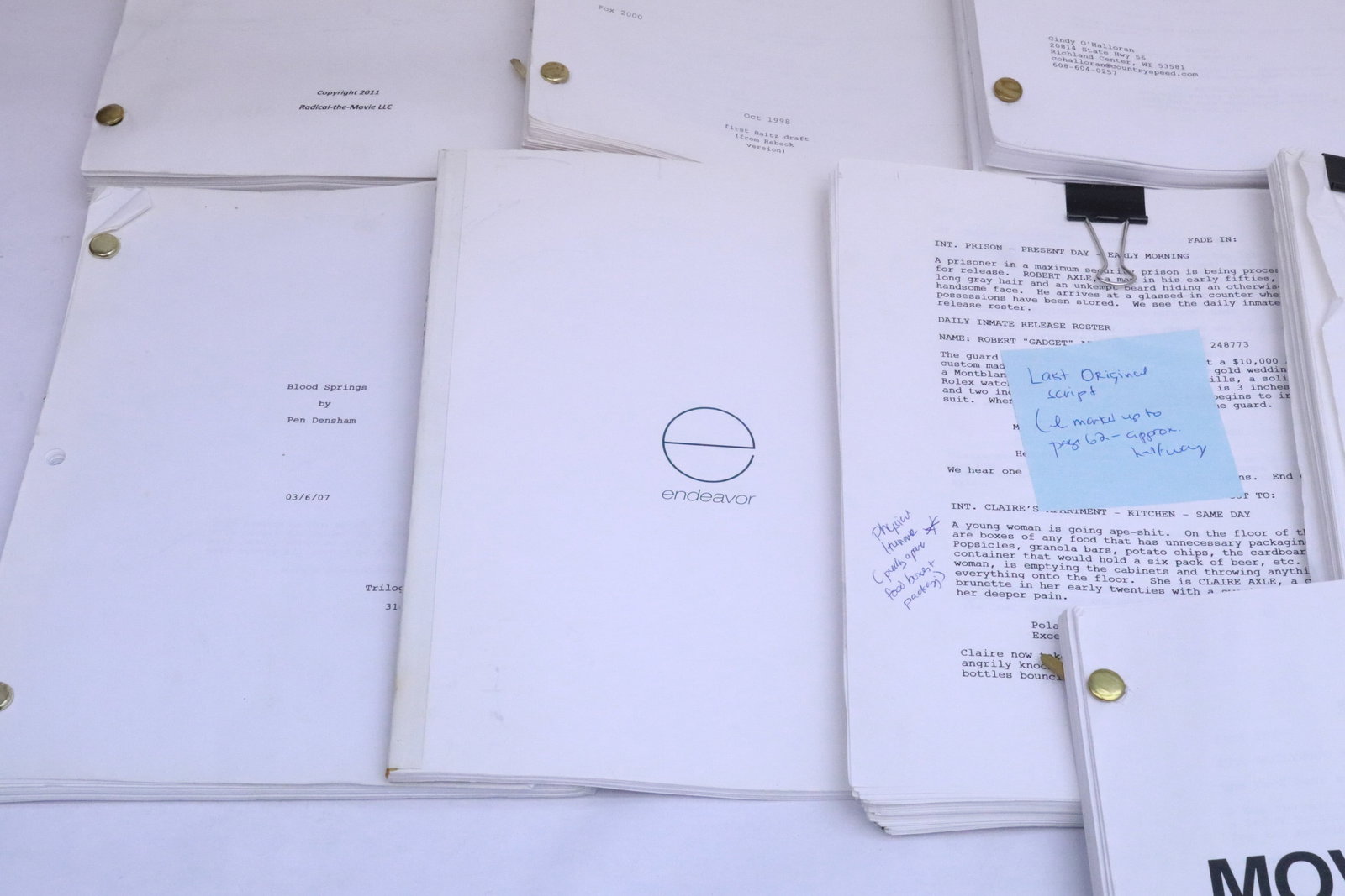 Approx. 20 movie scripts - 6
