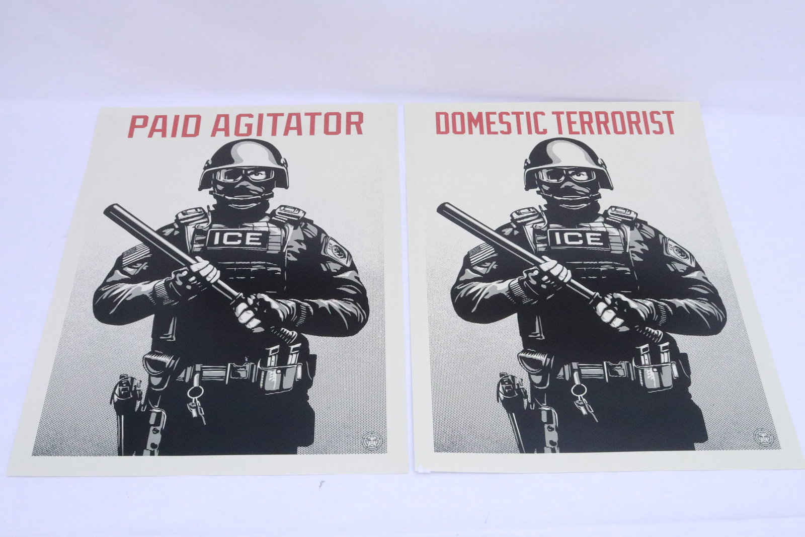 2 Shepard Fairey posters: 2 Shepard Fairey posters, 24"x18" ea