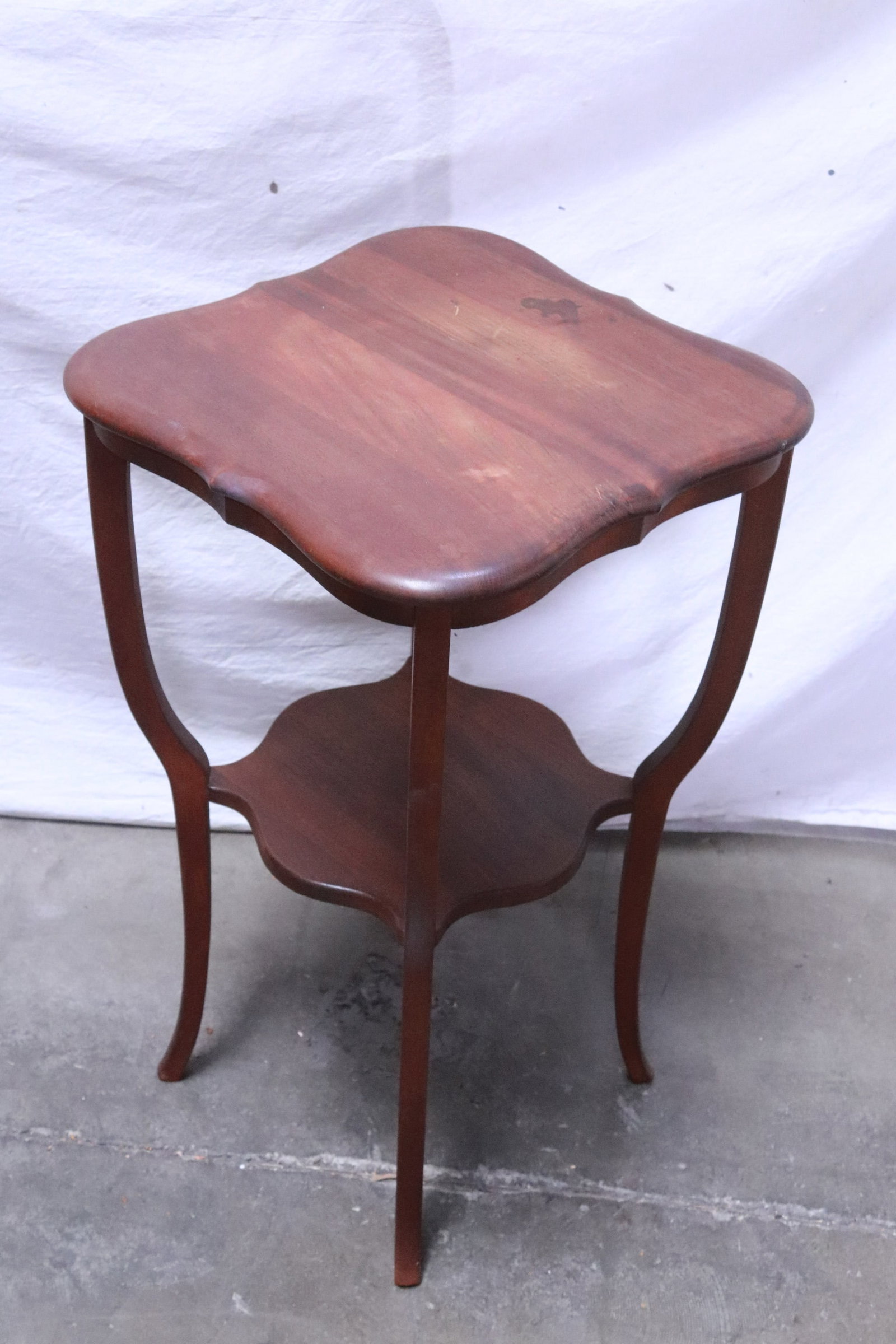 a walnut side table, and a mahogany side table - 7