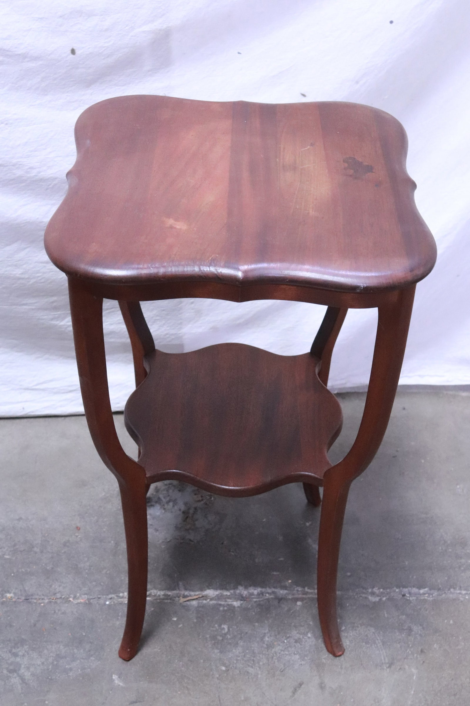 a walnut side table, and a mahogany side table - 8