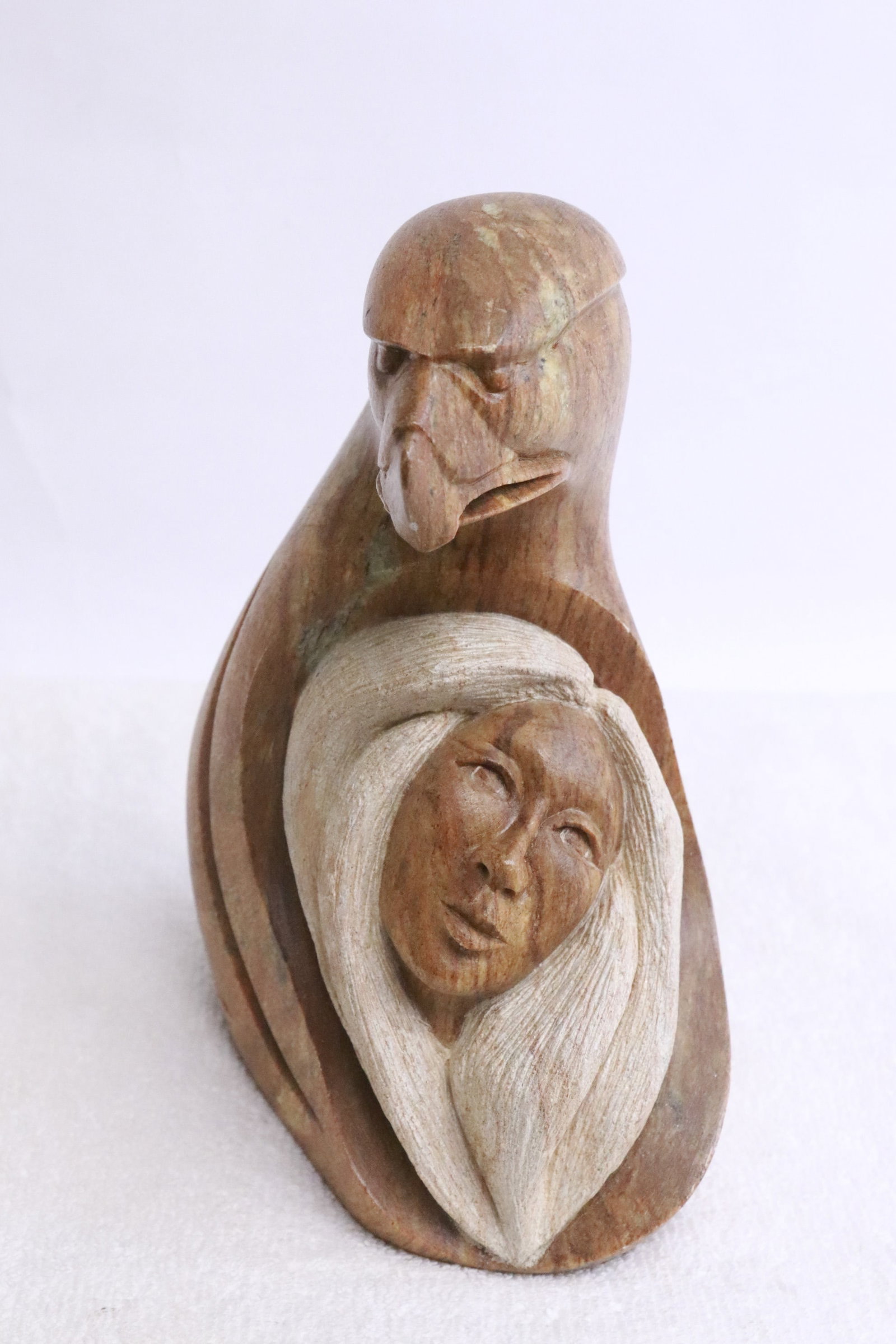 Indian stone carving: Indian stone carving, 7"H
