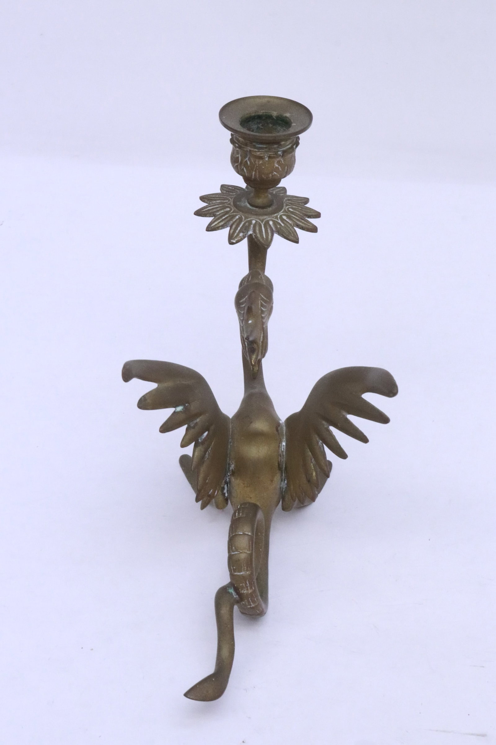 Pair bronze candle holders - 7