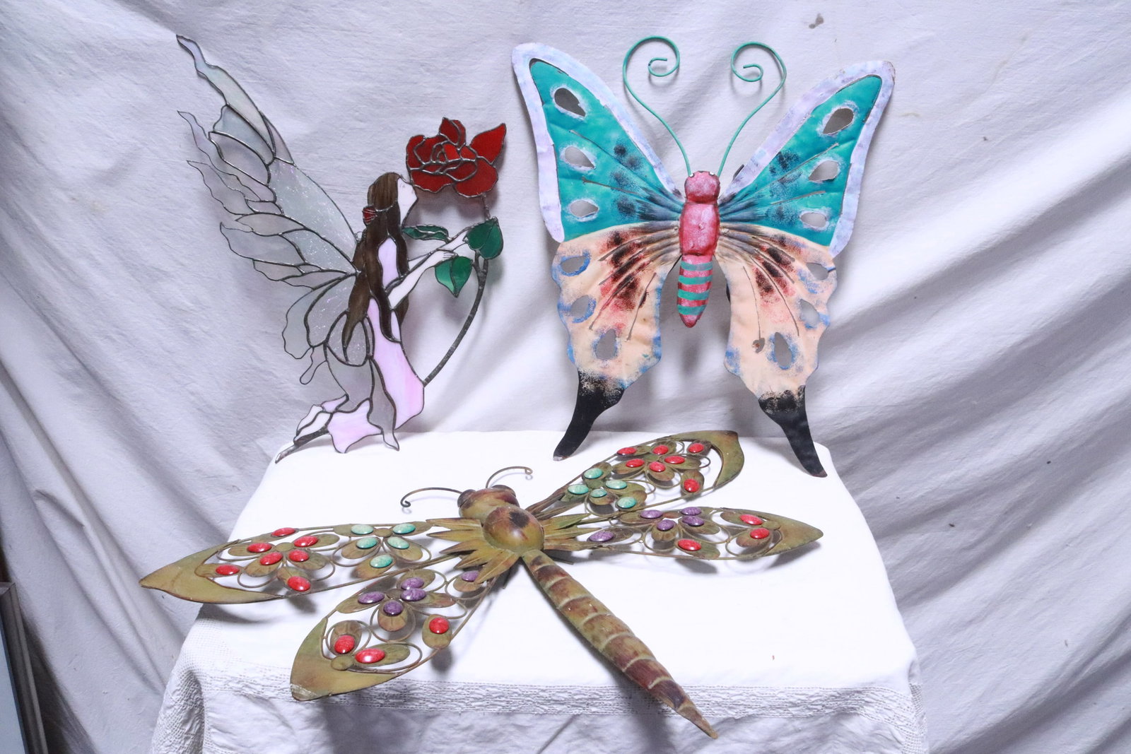 3 garden wall hanging ornaments (1 of 8)