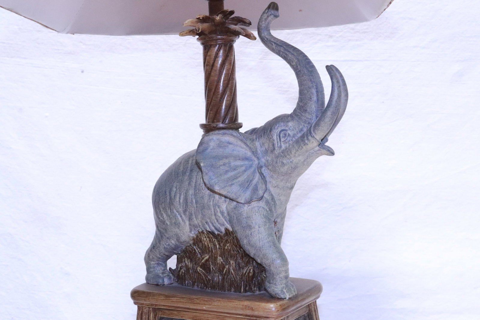 a bamboo weaved box, and a lamp - 5
