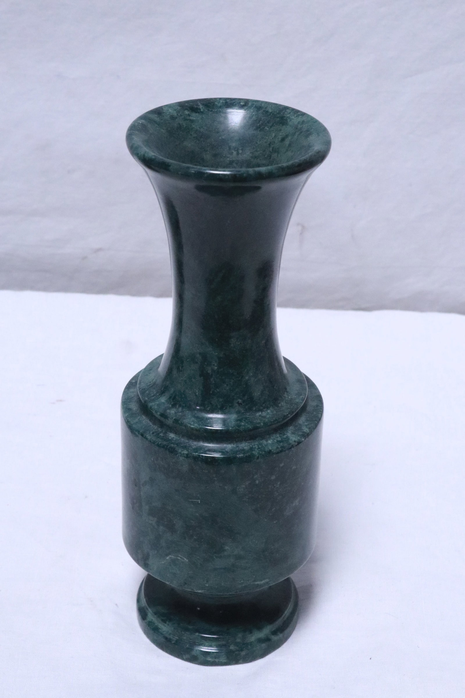 2 carved marble vases - 2