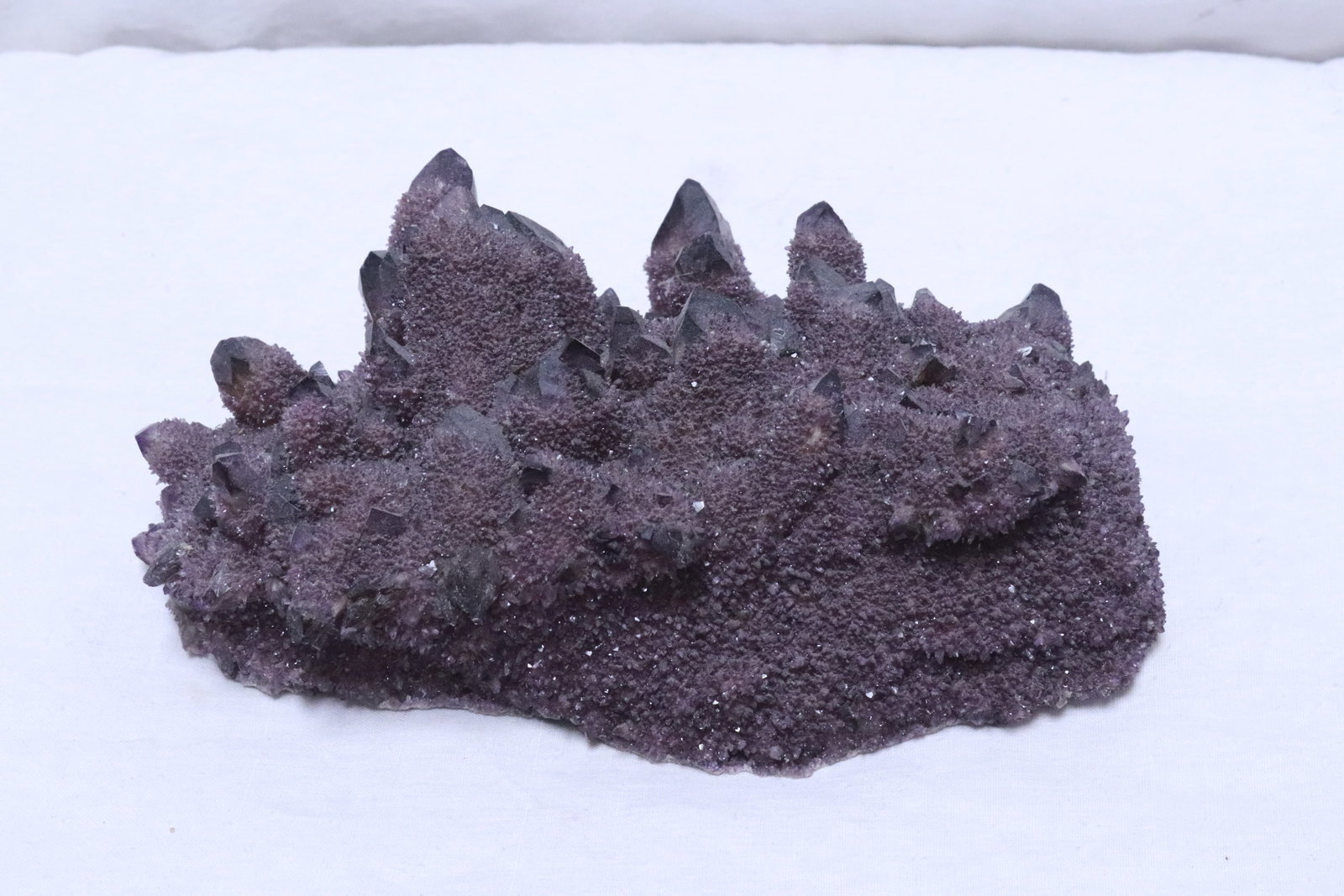 Rare purple lilac cactus spirit quartz geo: Rare purple lilac cactus spirit quartz geo, 2.65"x7"x4.5"