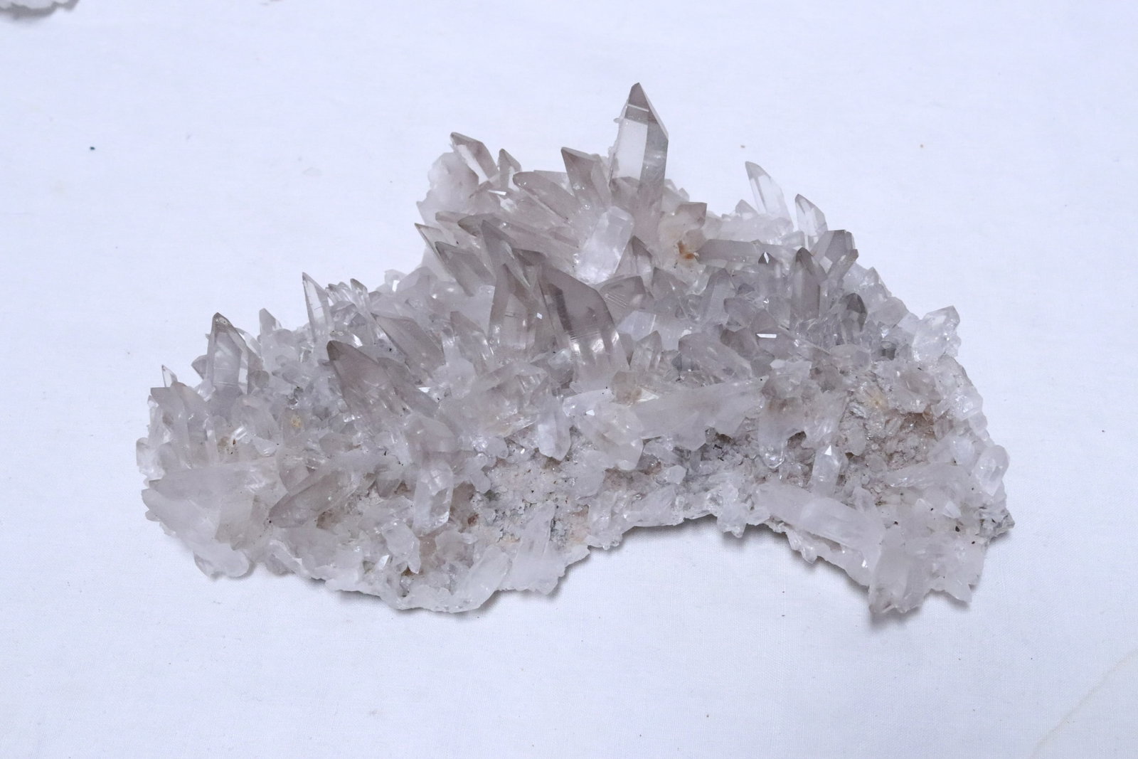 3 large quartz crystal clusters - 5