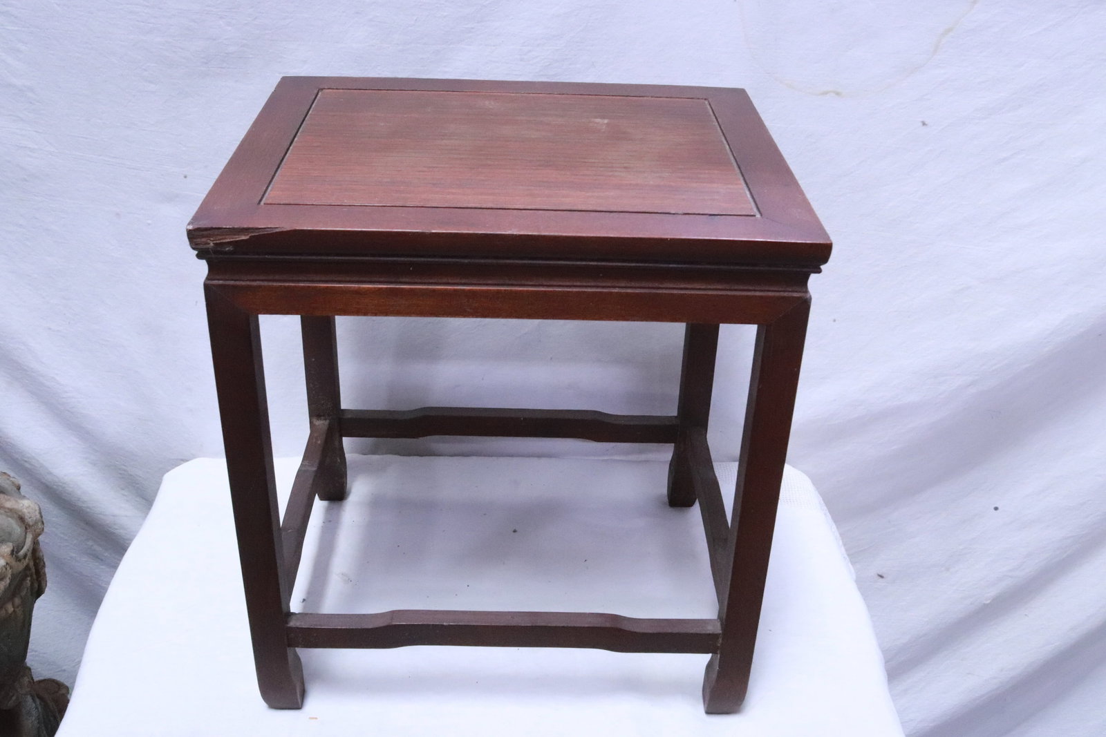 Chinese rosewood square stool (1 of 6)