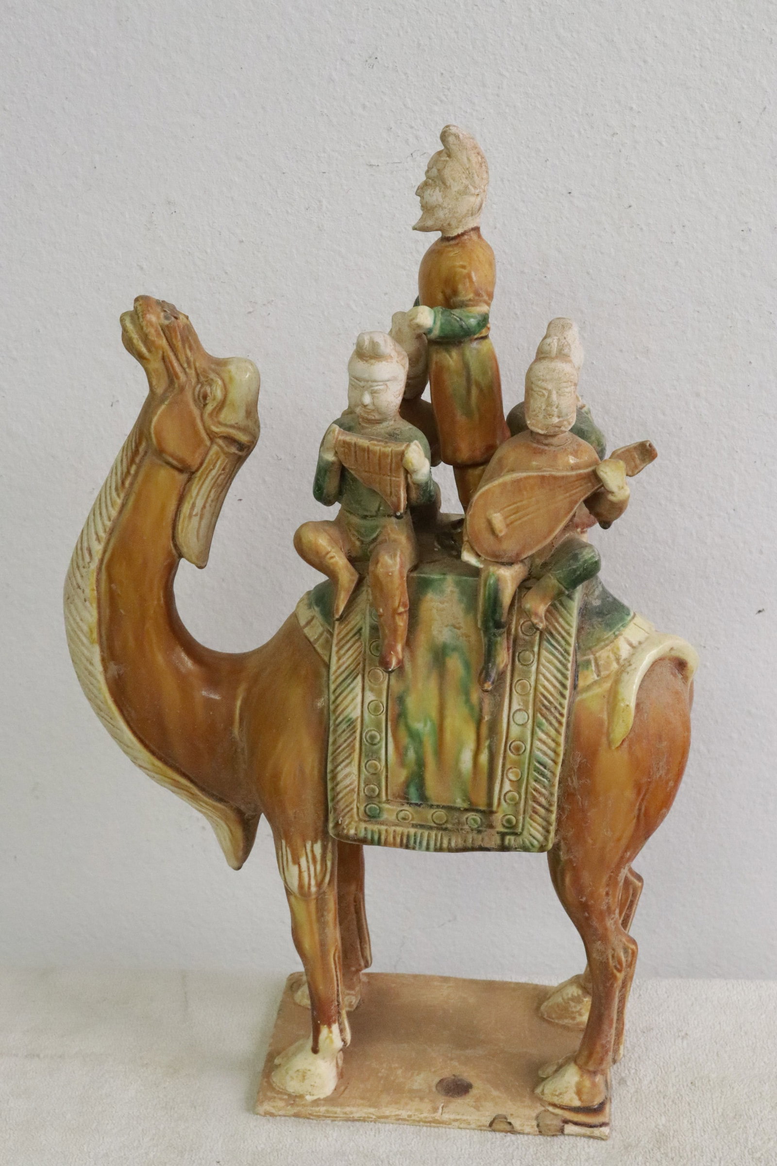 A sancai camel with foreigners - 2