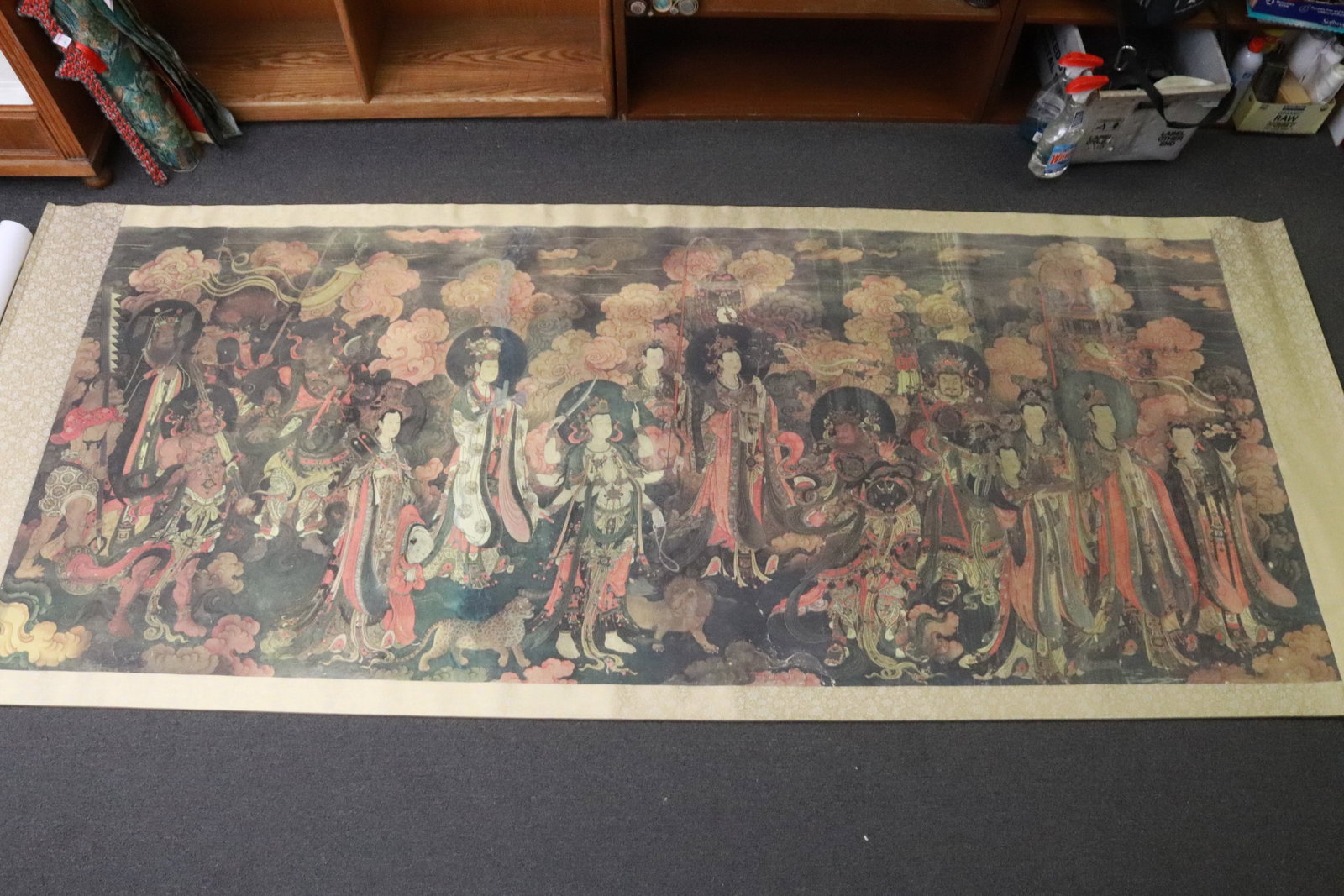 A large print scroll: A large print scroll, 43"x10.4"