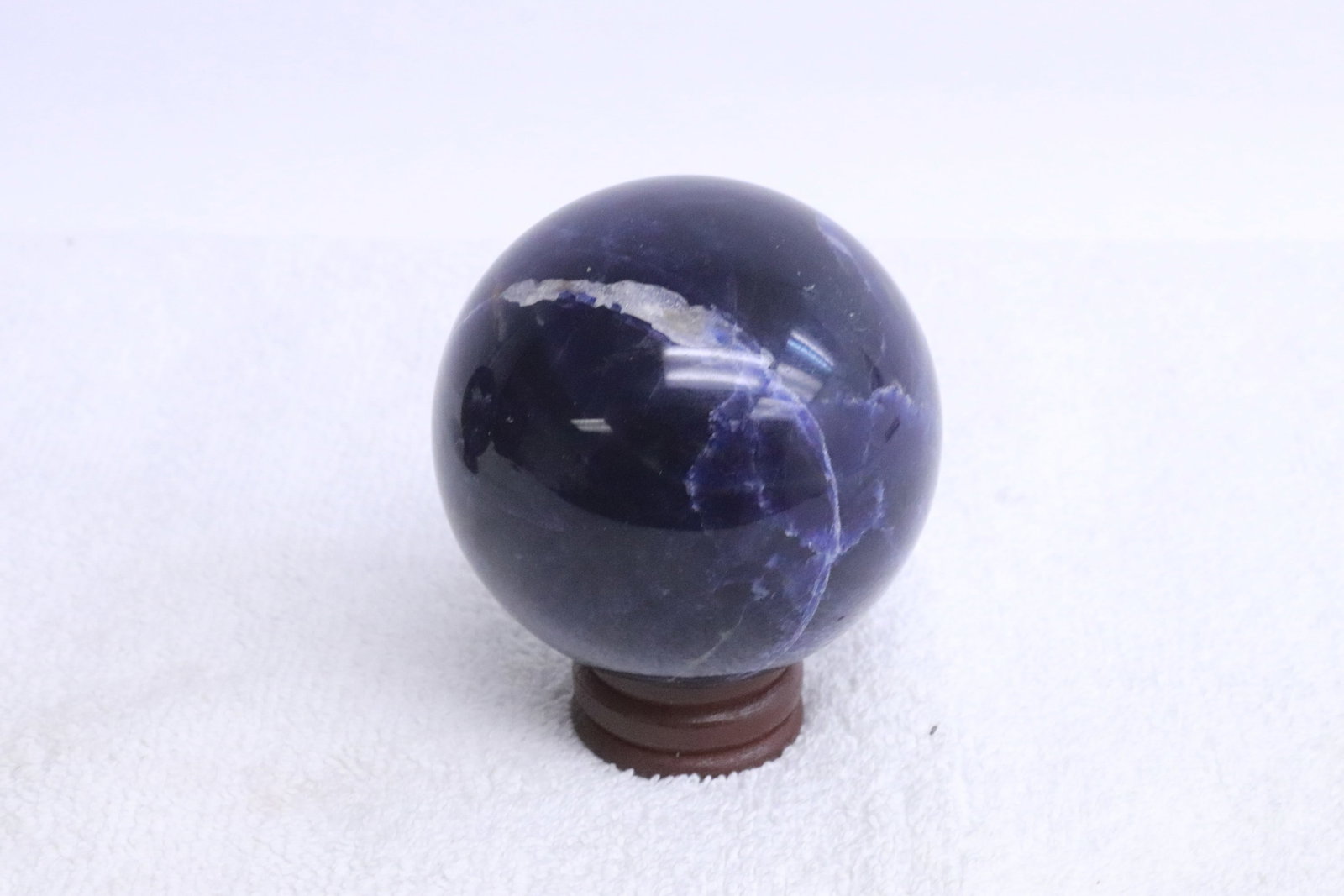 2 polished lapis spheres - 3