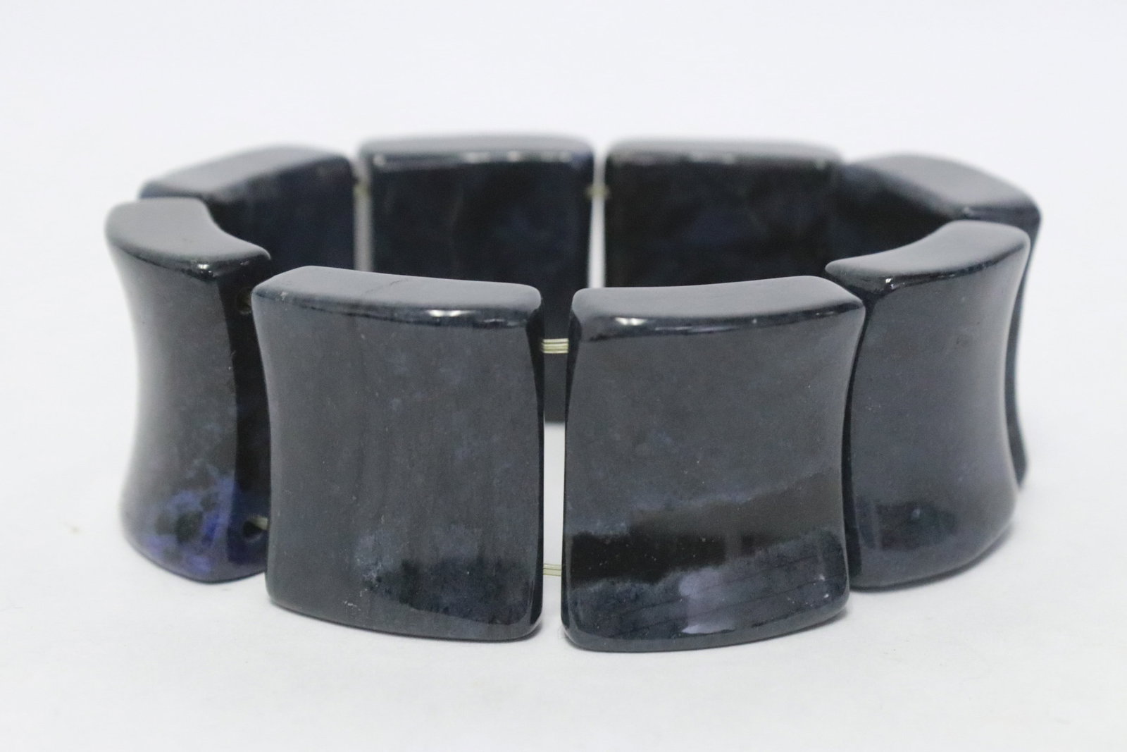Lapis style plaque bracelet - 4