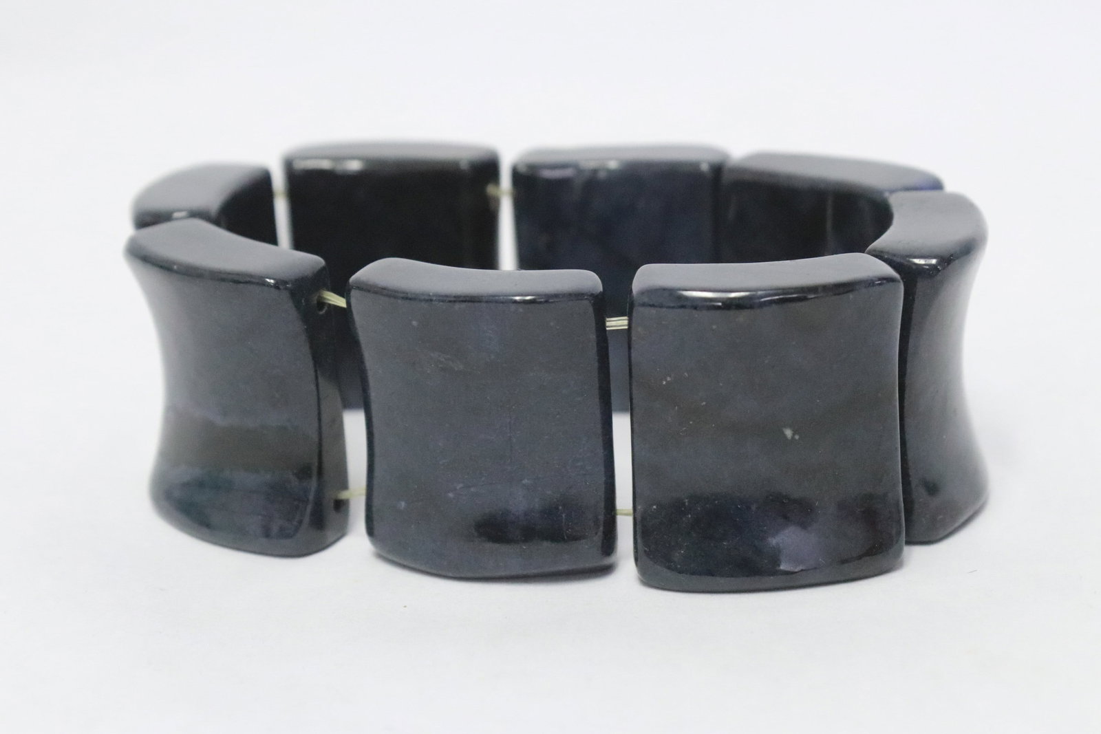 Lapis style plaque bracelet - 5