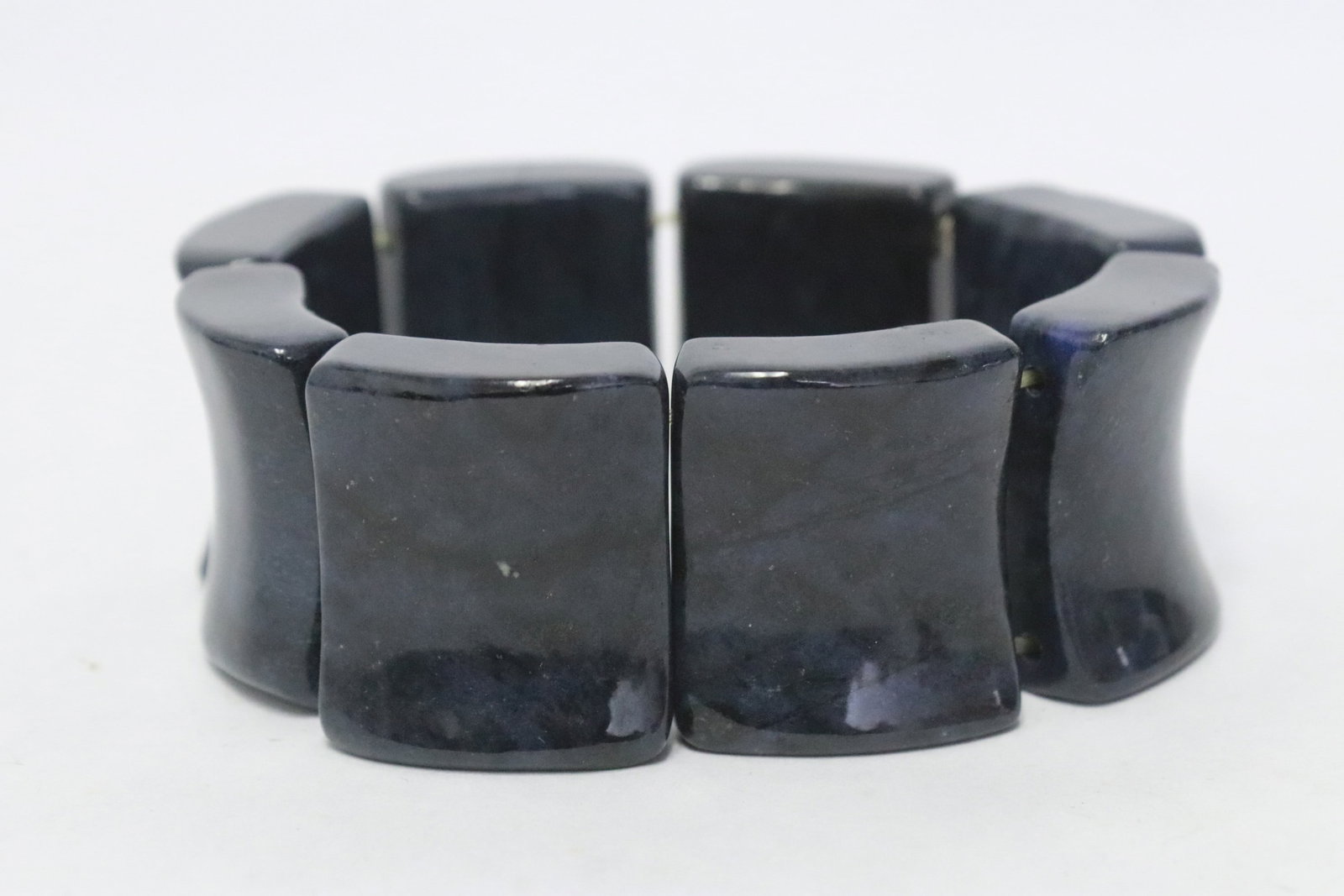 Lapis style plaque bracelet - 6