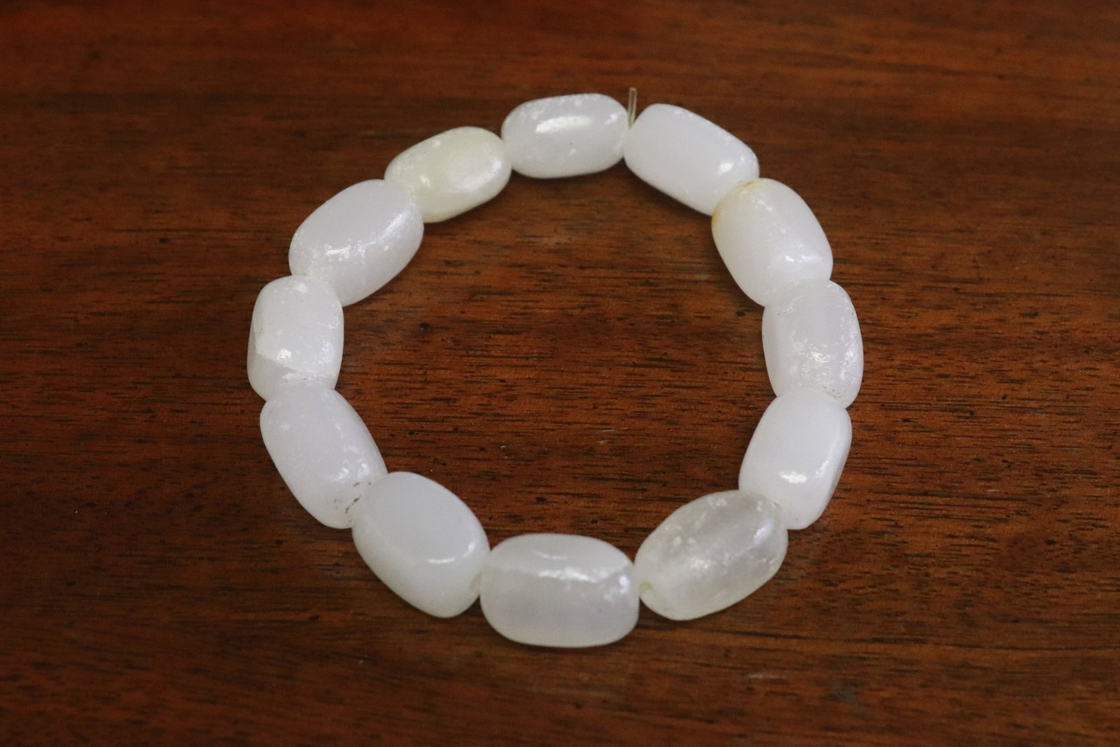 3 white glass items - 6