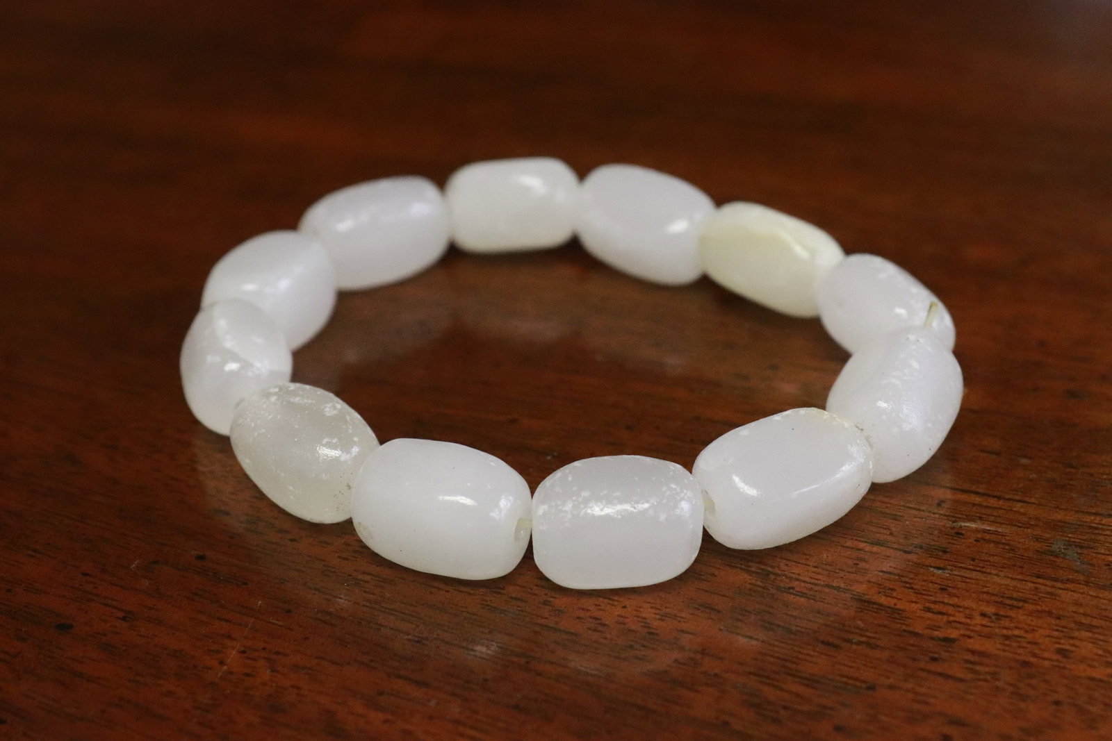 3 white glass items - 7