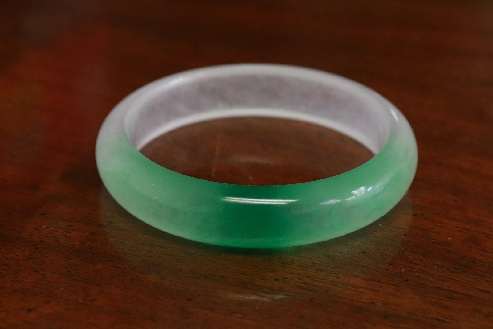 2 jadeite like bangles - 2