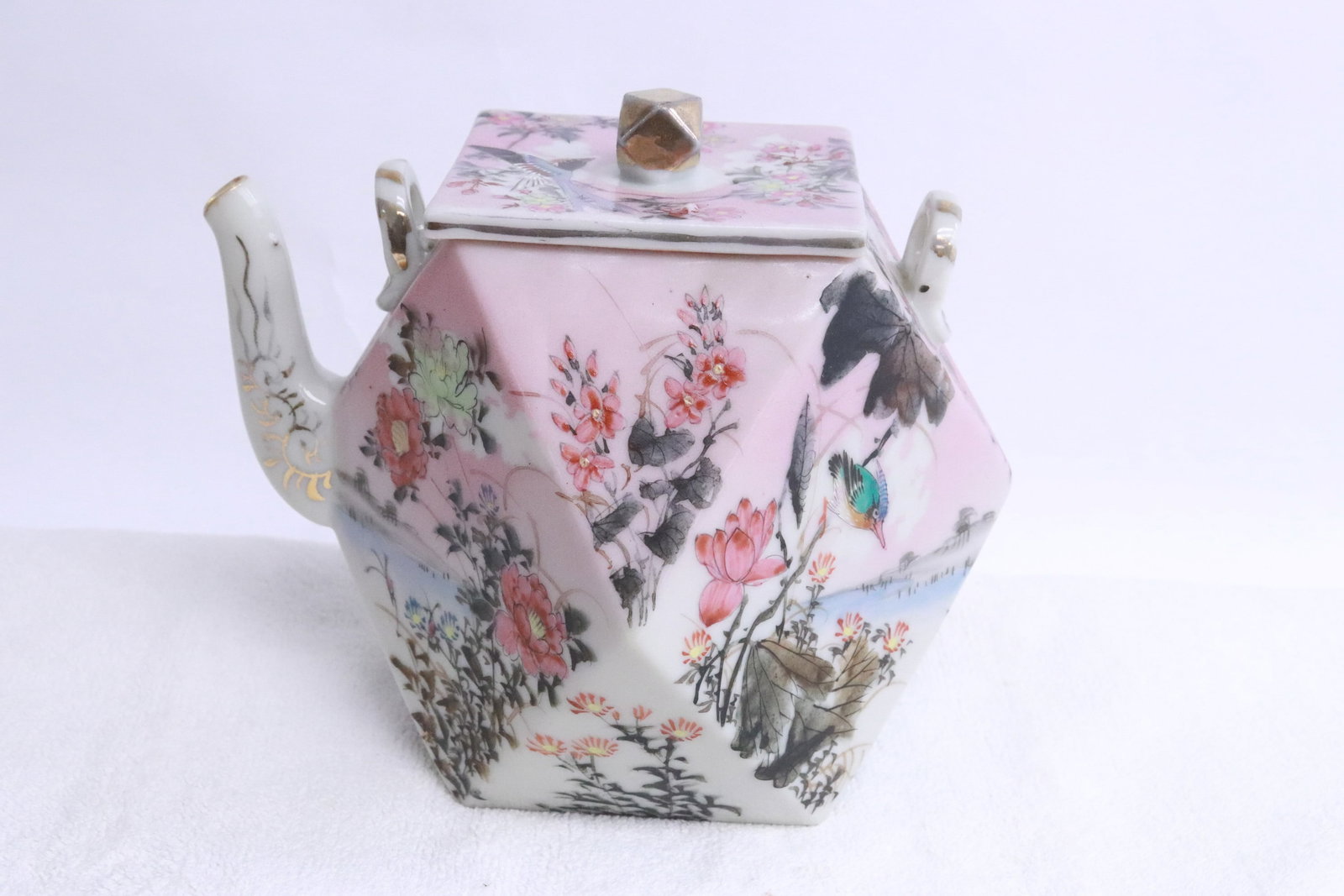 A famille rose porcelain teapot (1 of 6)