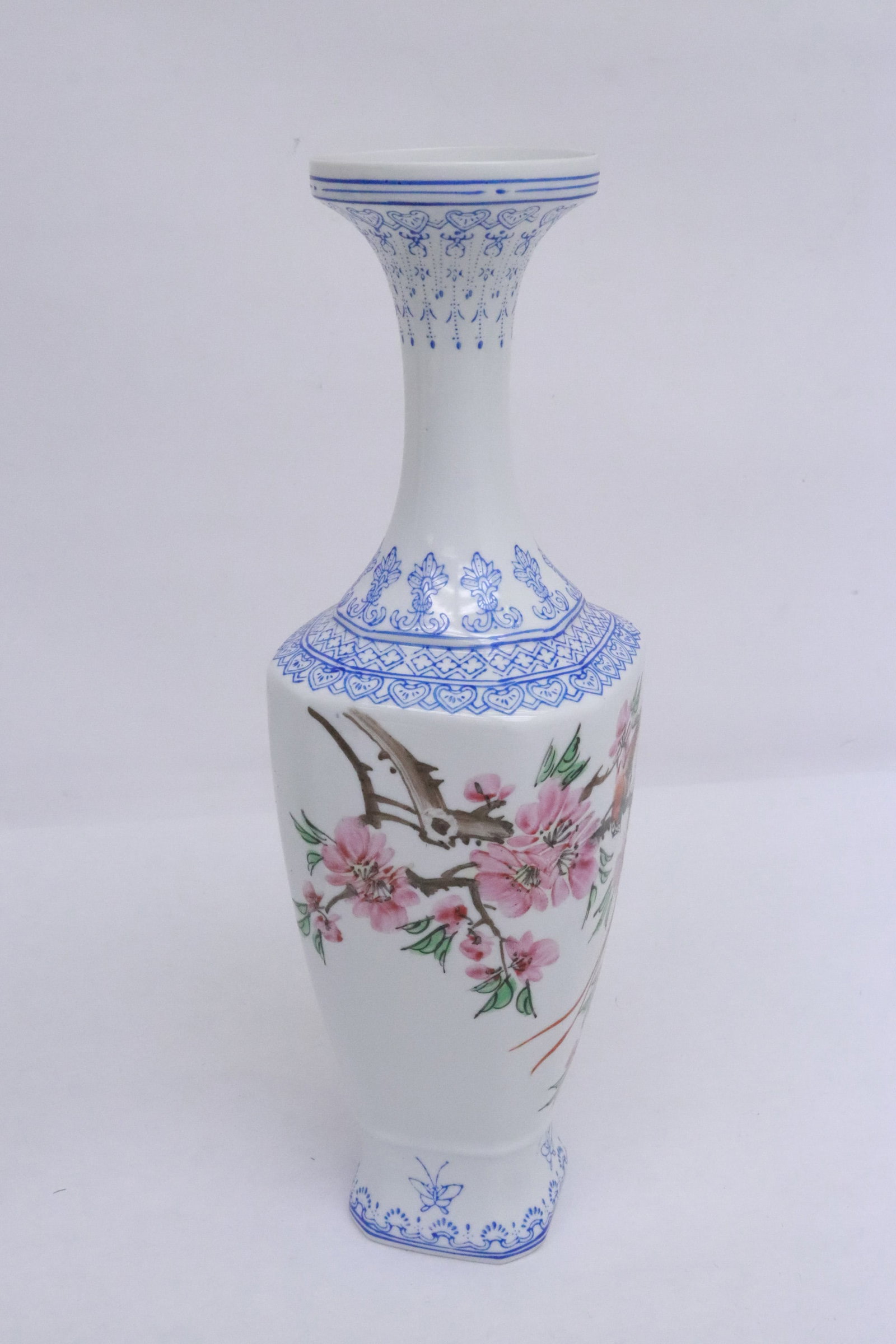 Pair fine egg shell porcelain vases - 5