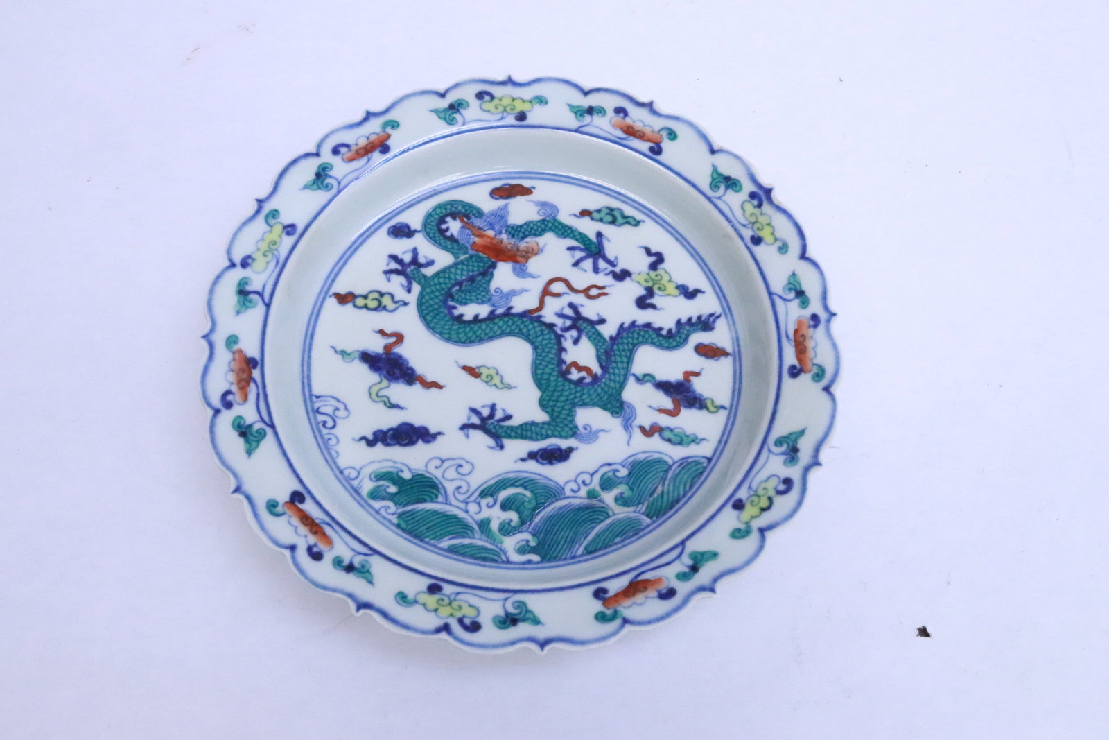 Chinese doucai porcelain plate (1 of 6)