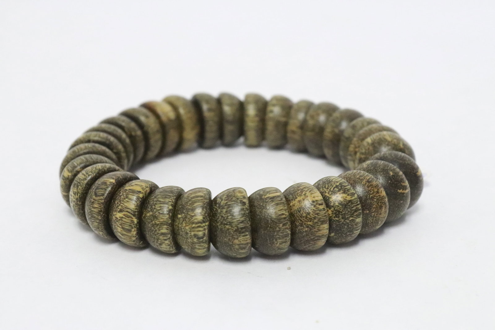 3 wood bead bracelets - 3