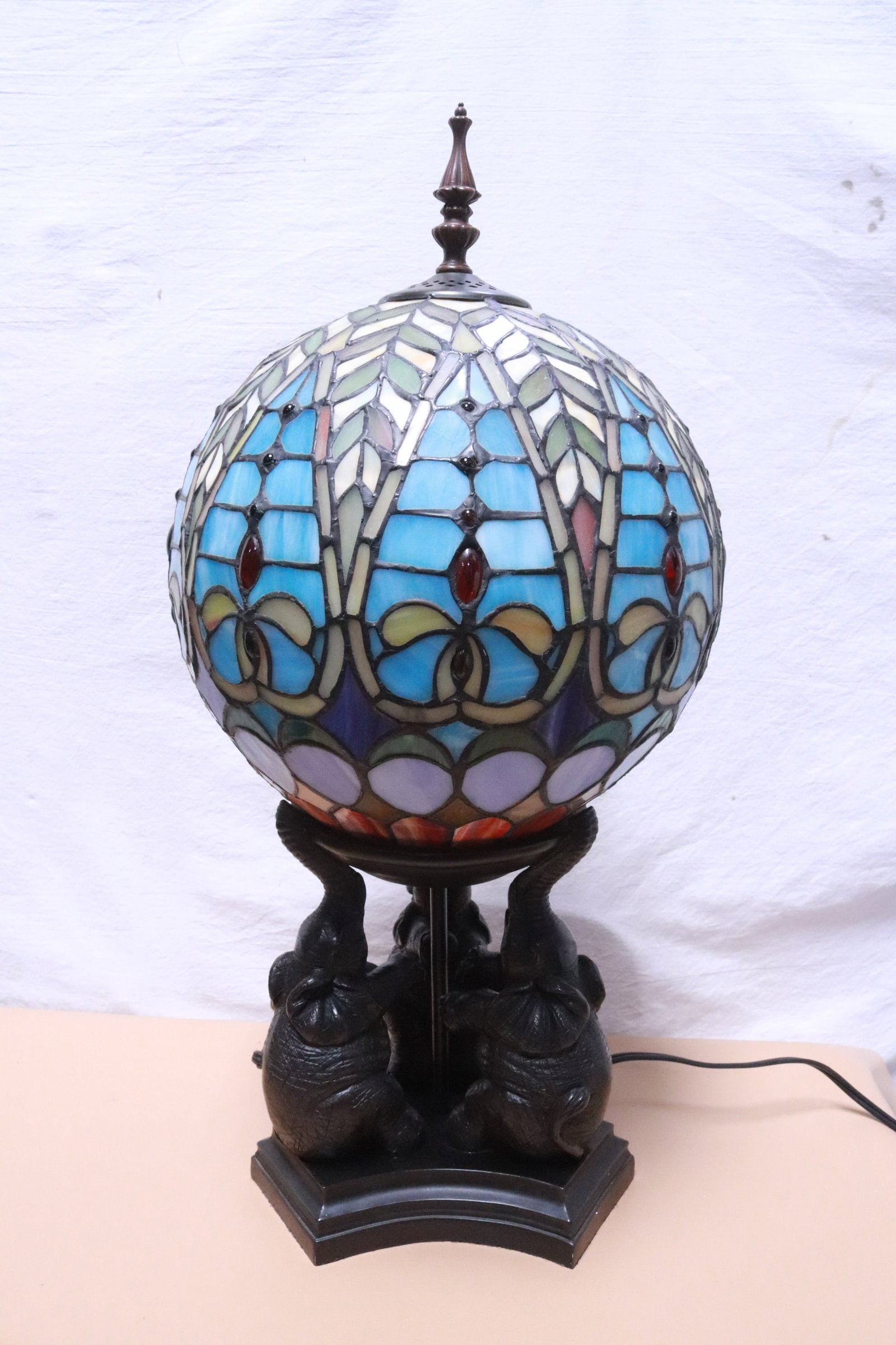 A fancy composition base table lamp - 5