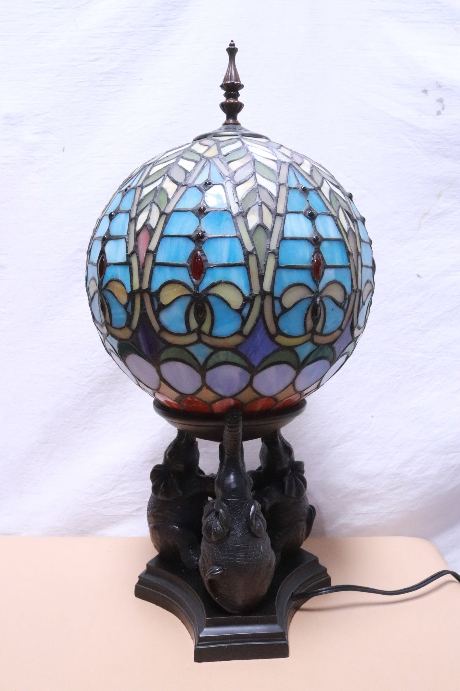 A fancy composition base table lamp - 7