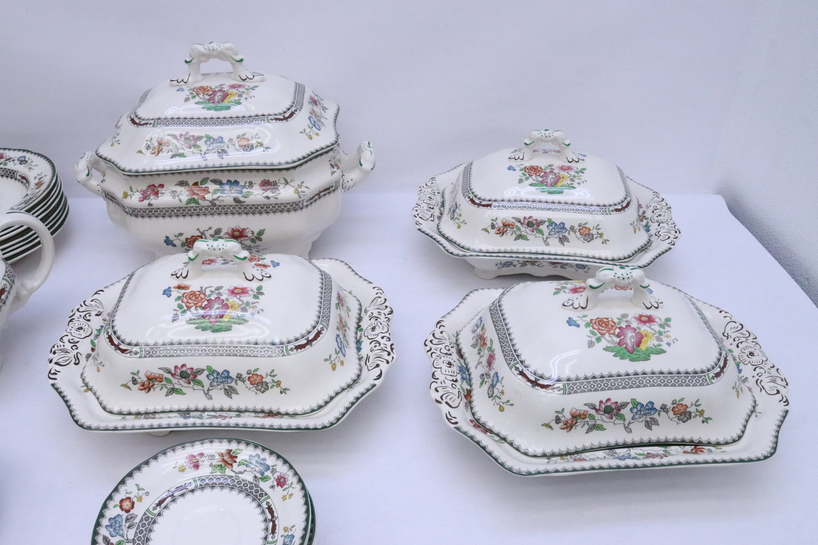 Spode china set in Chinese rose pattern - 5