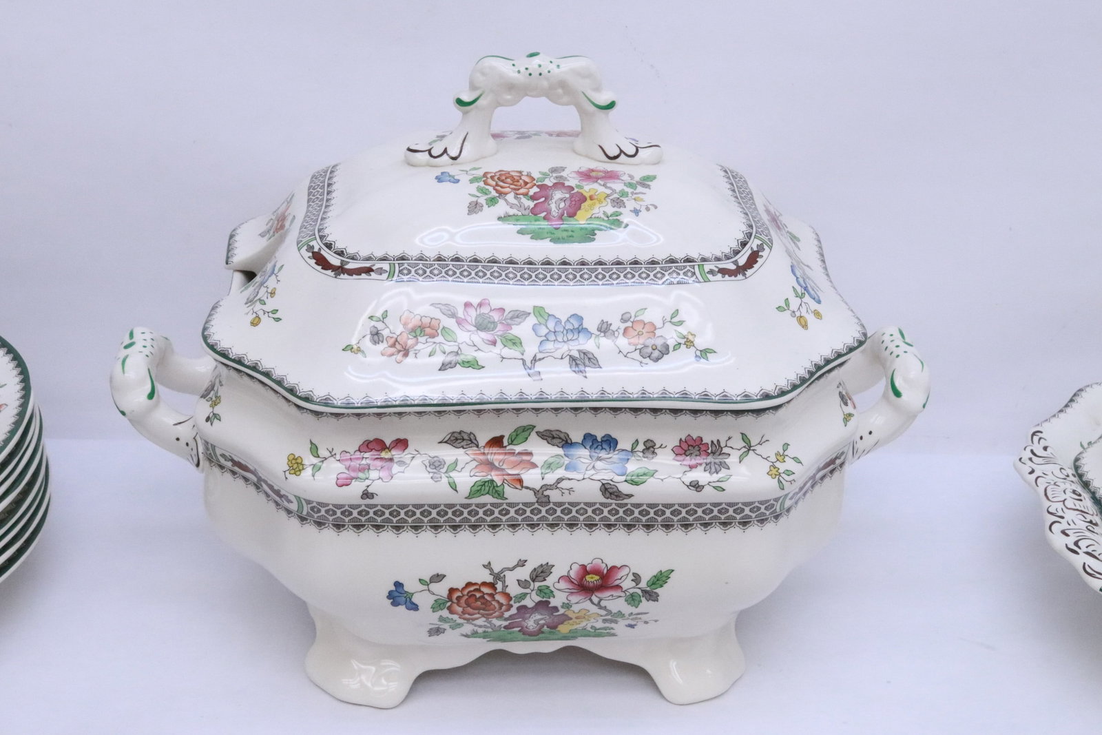 Spode china set in Chinese rose pattern - 7