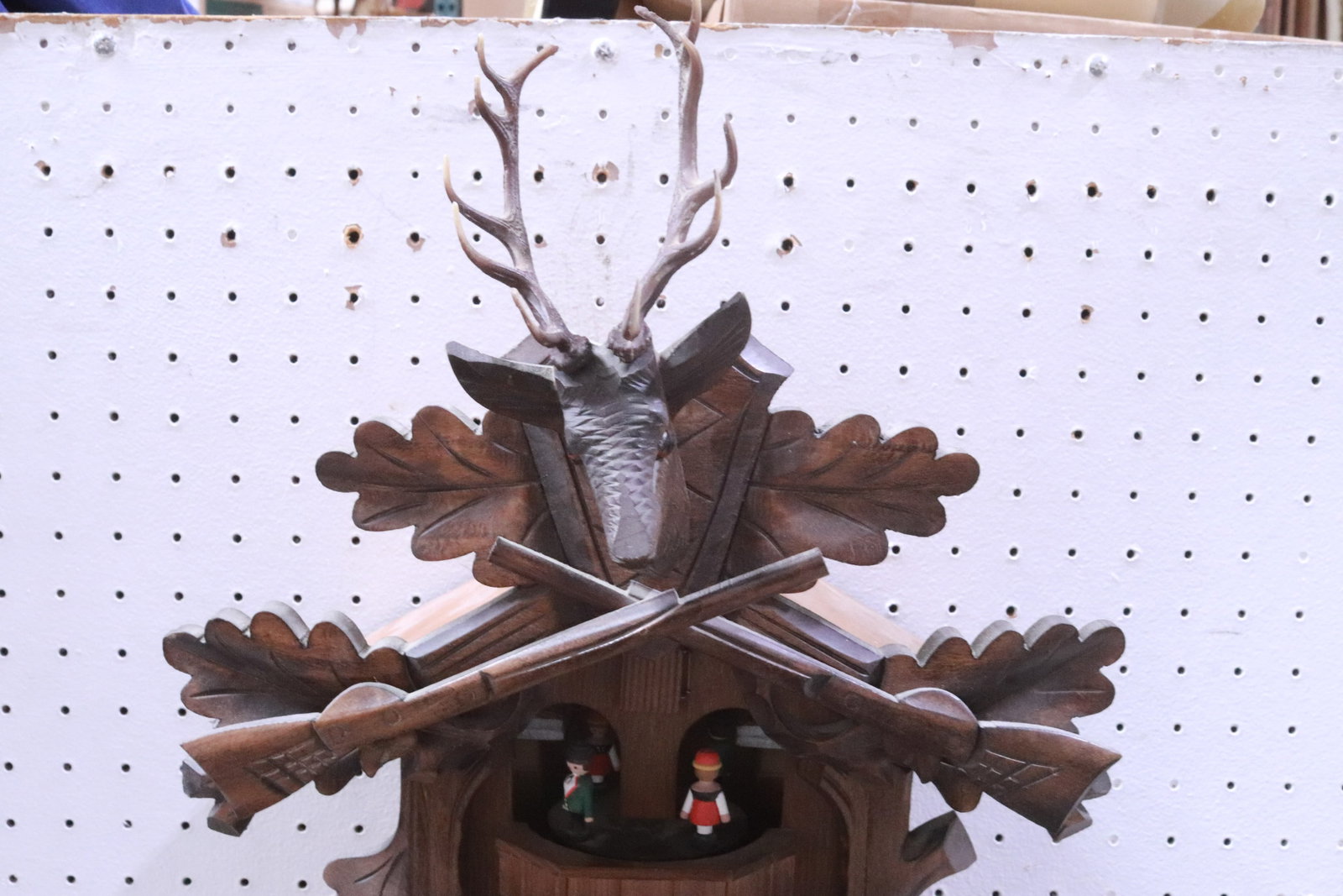A fine carved cuckoo clock - 2