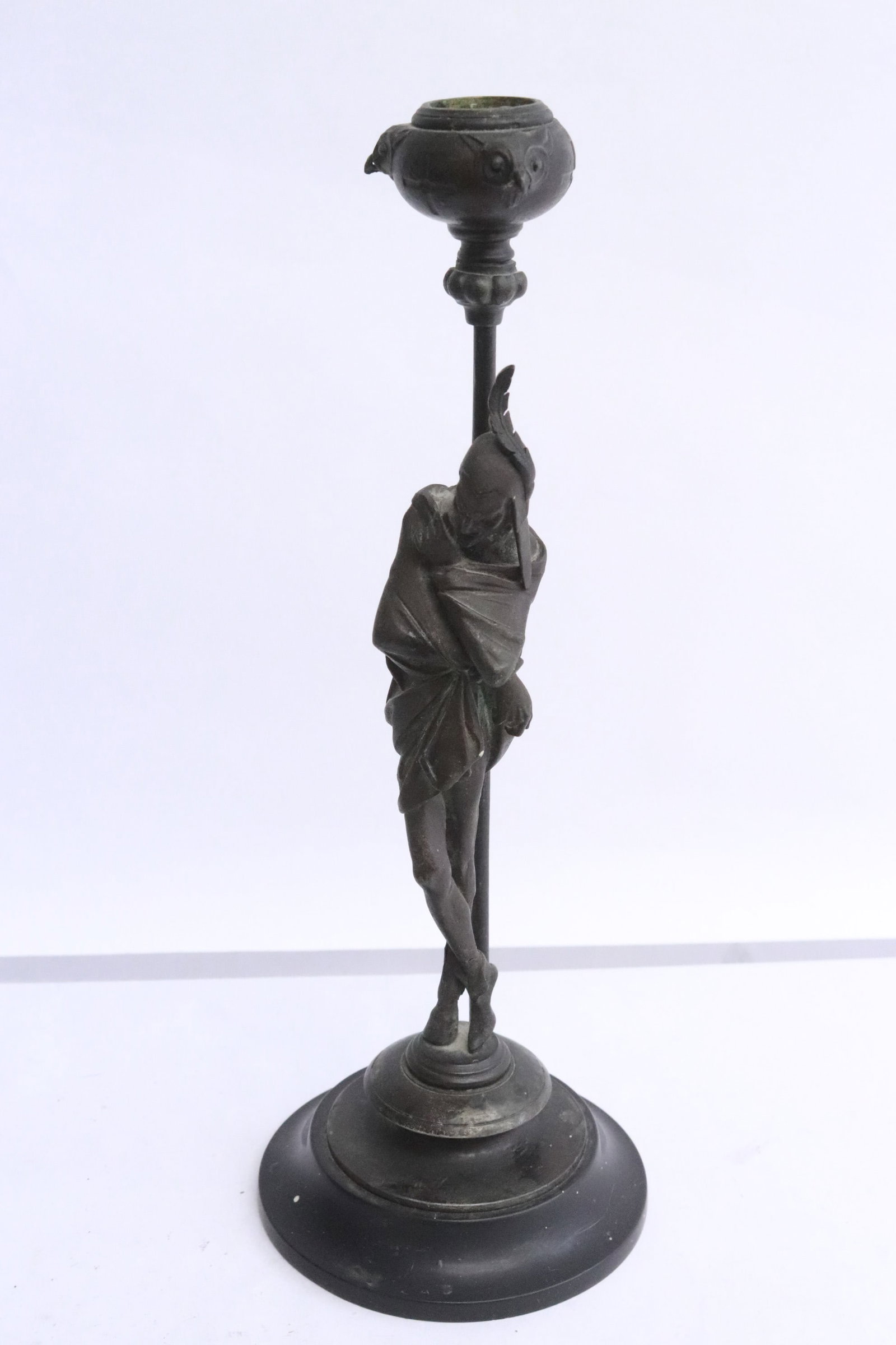Pair bronze candle holders - 6