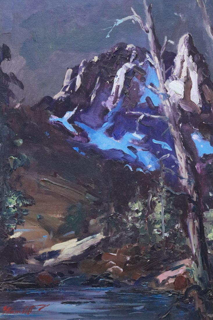 2 oil on panel paintings by Peter Hamlett, dated - 3