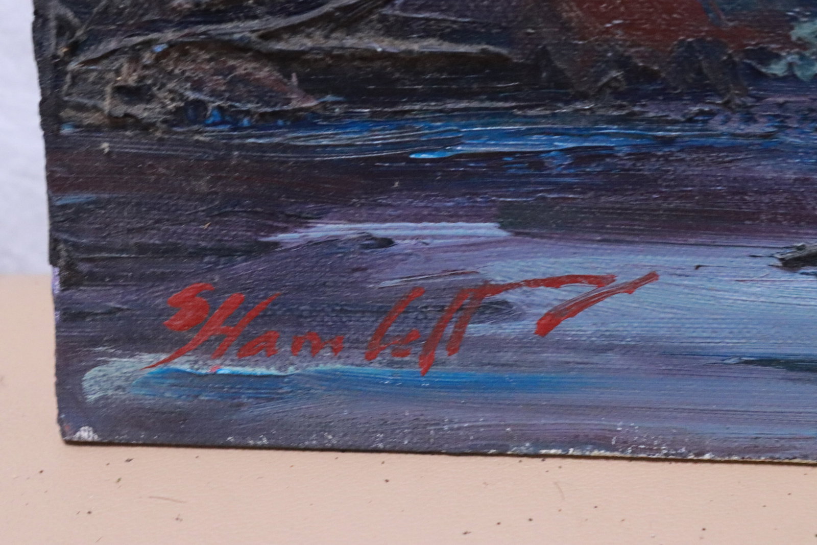 2 oil on panel paintings by Peter Hamlett, dated - 4