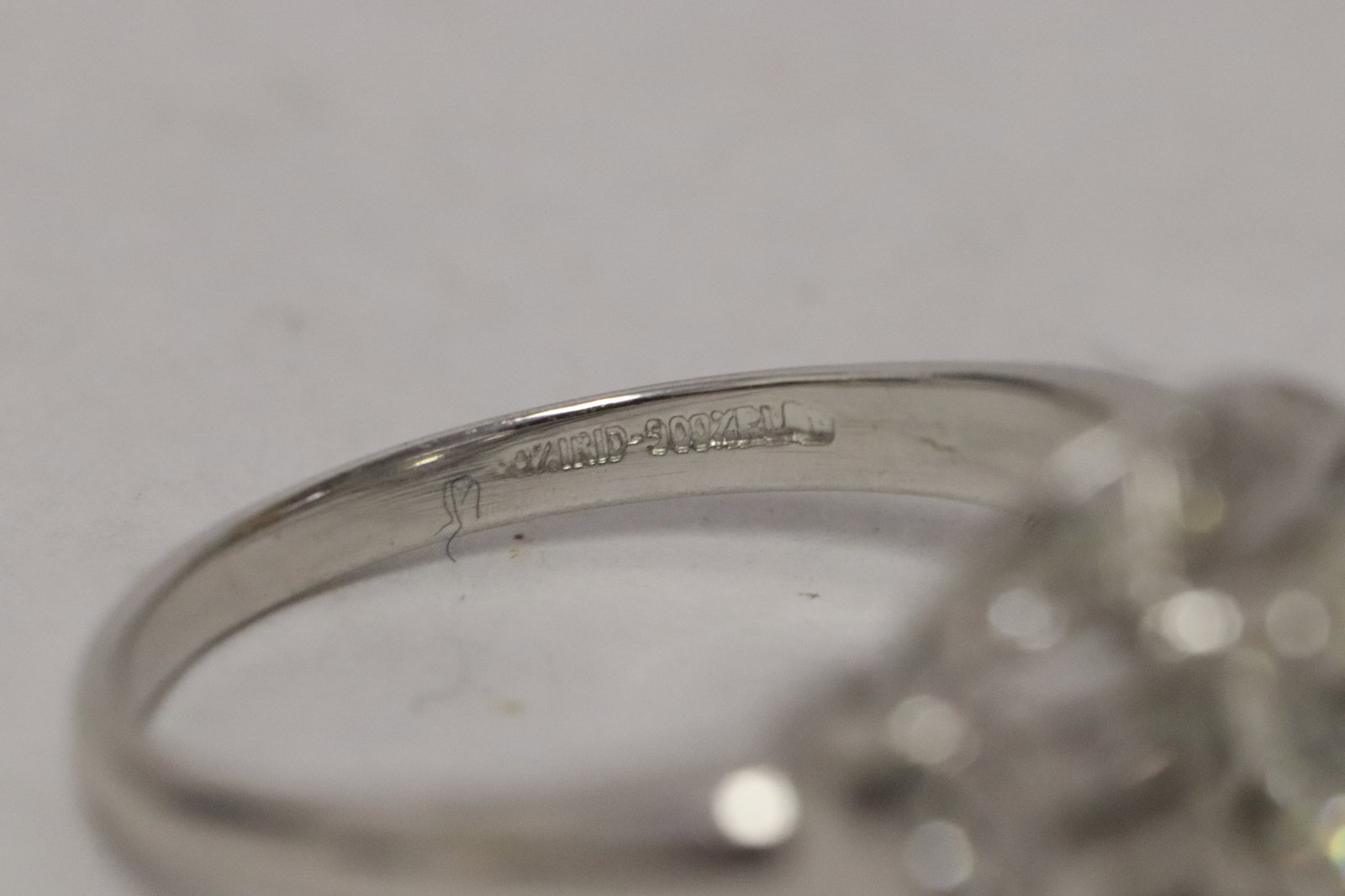 art deco platinum diamond ring - 8
