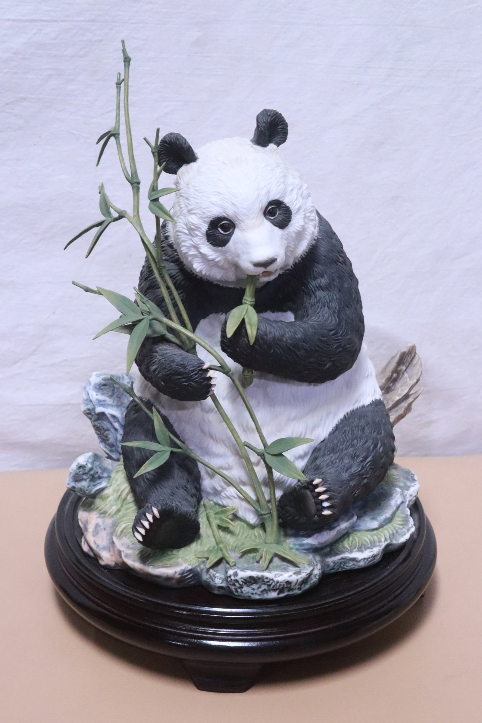 Fine limited edition bisque sculpture of panda: Fine limited edition bisque sculpture of panda, 11.2"H