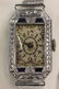 Art deco 14K W/G lady's watch by Bruner - 7