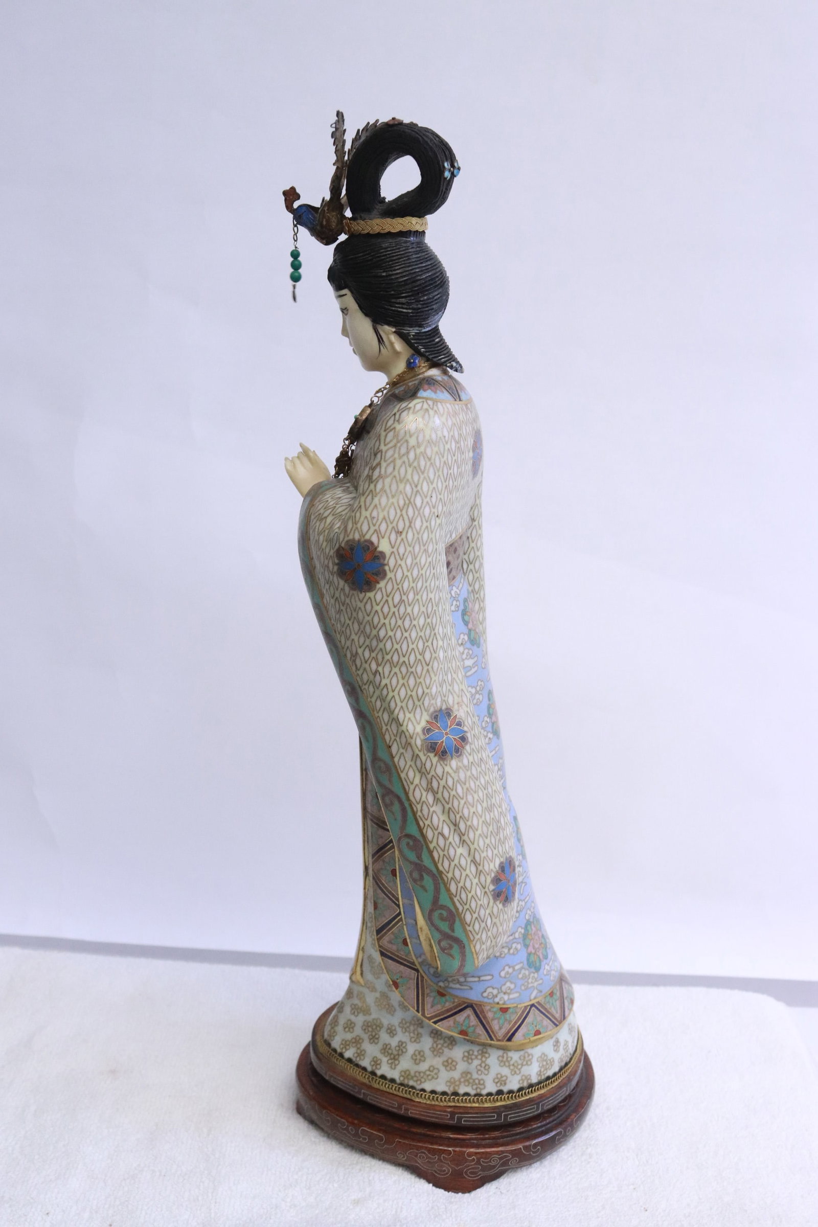 2 cloisonne figures - 4