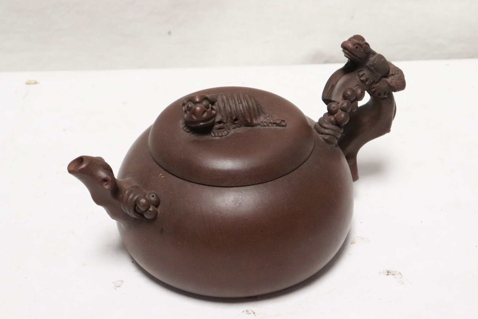 3 Yixing teapots - 2