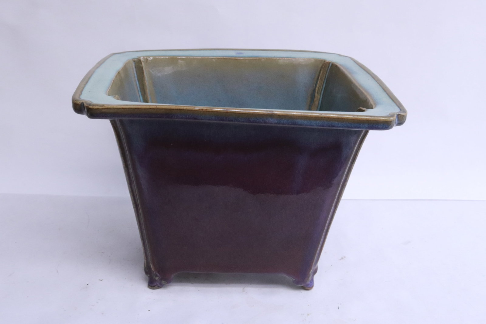 A flambe porcelain planter (1 of 5)