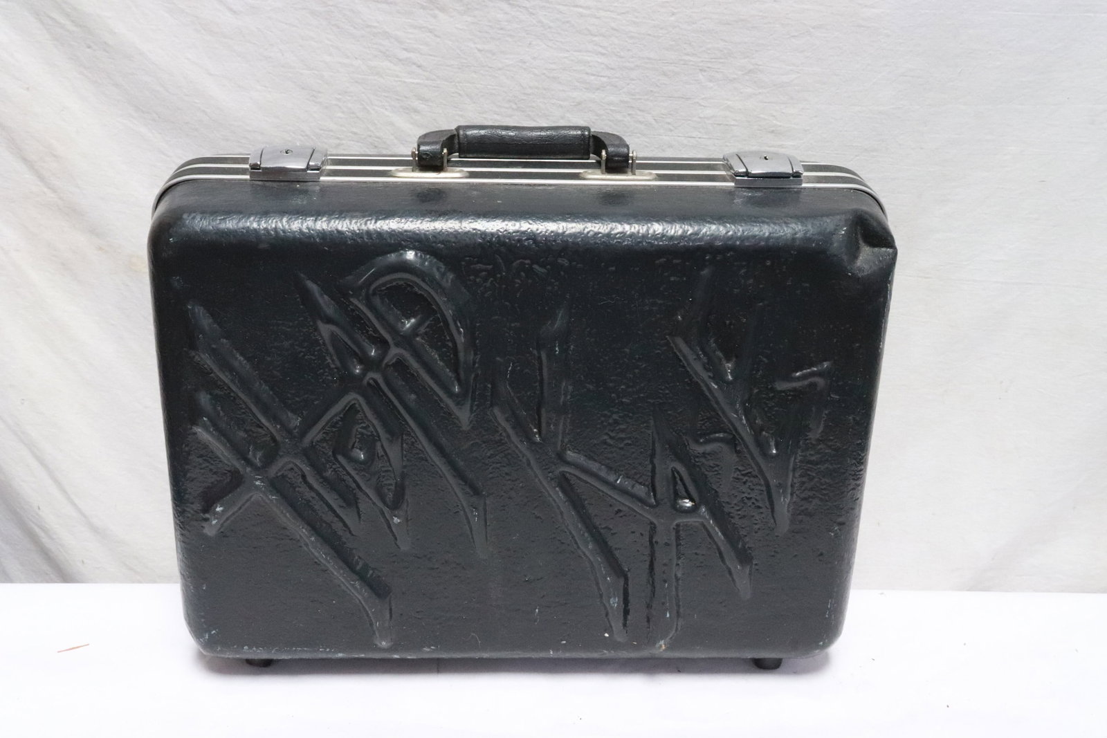 artist designed suitcase, signed - 3