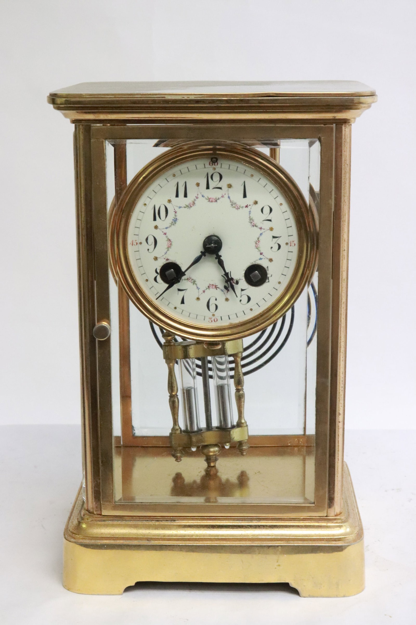A French table clock w/ original mercury pendulum (1 of 8)