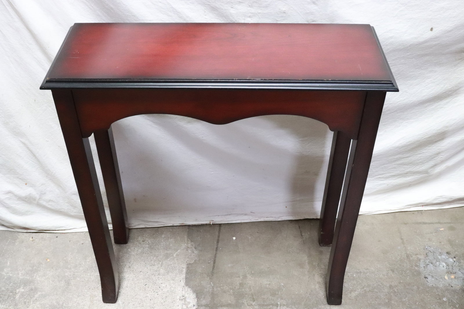 Mahogany rectangular entry table - 5